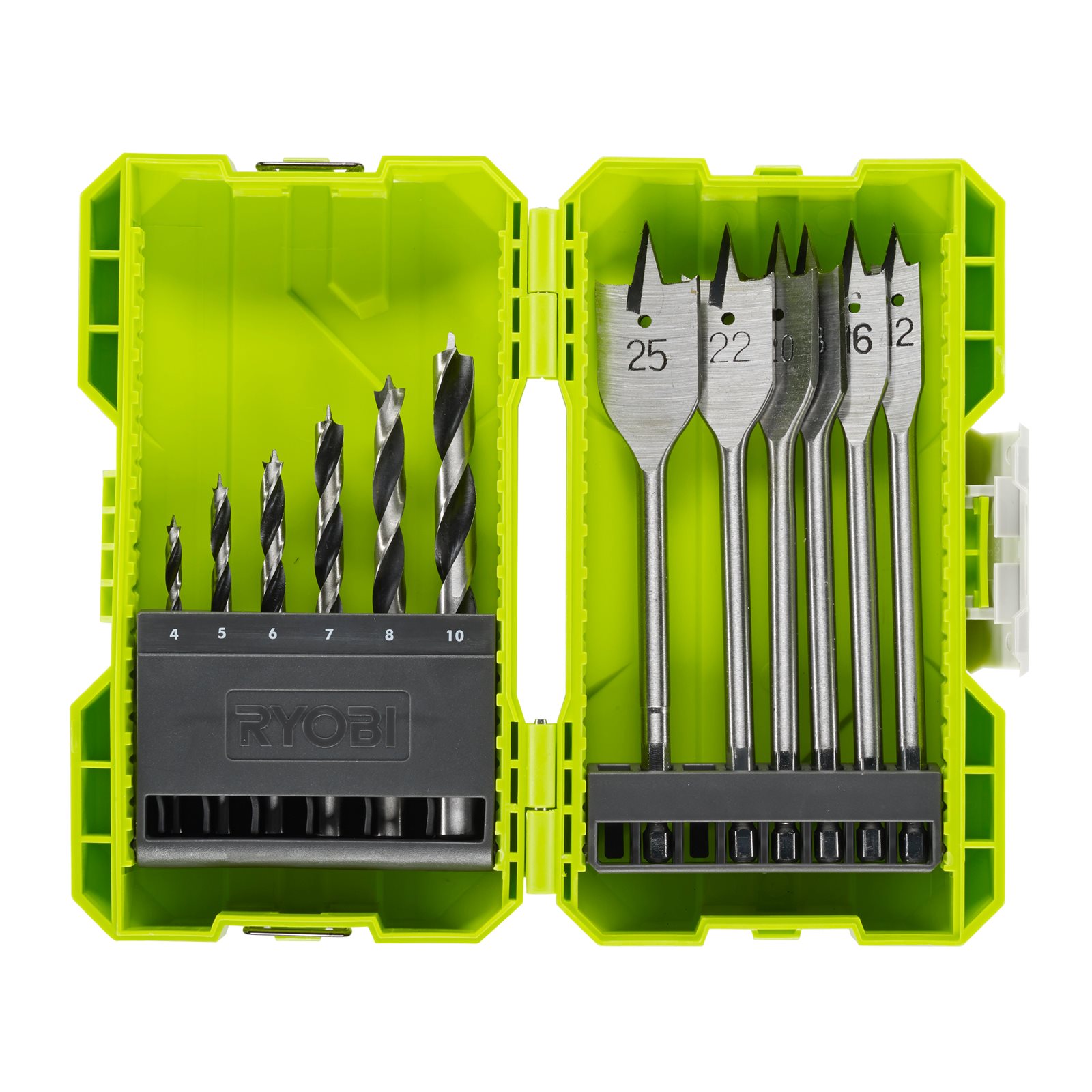 Set de burghie pentru lemn de 12 piese Ryobi RAK12SWD