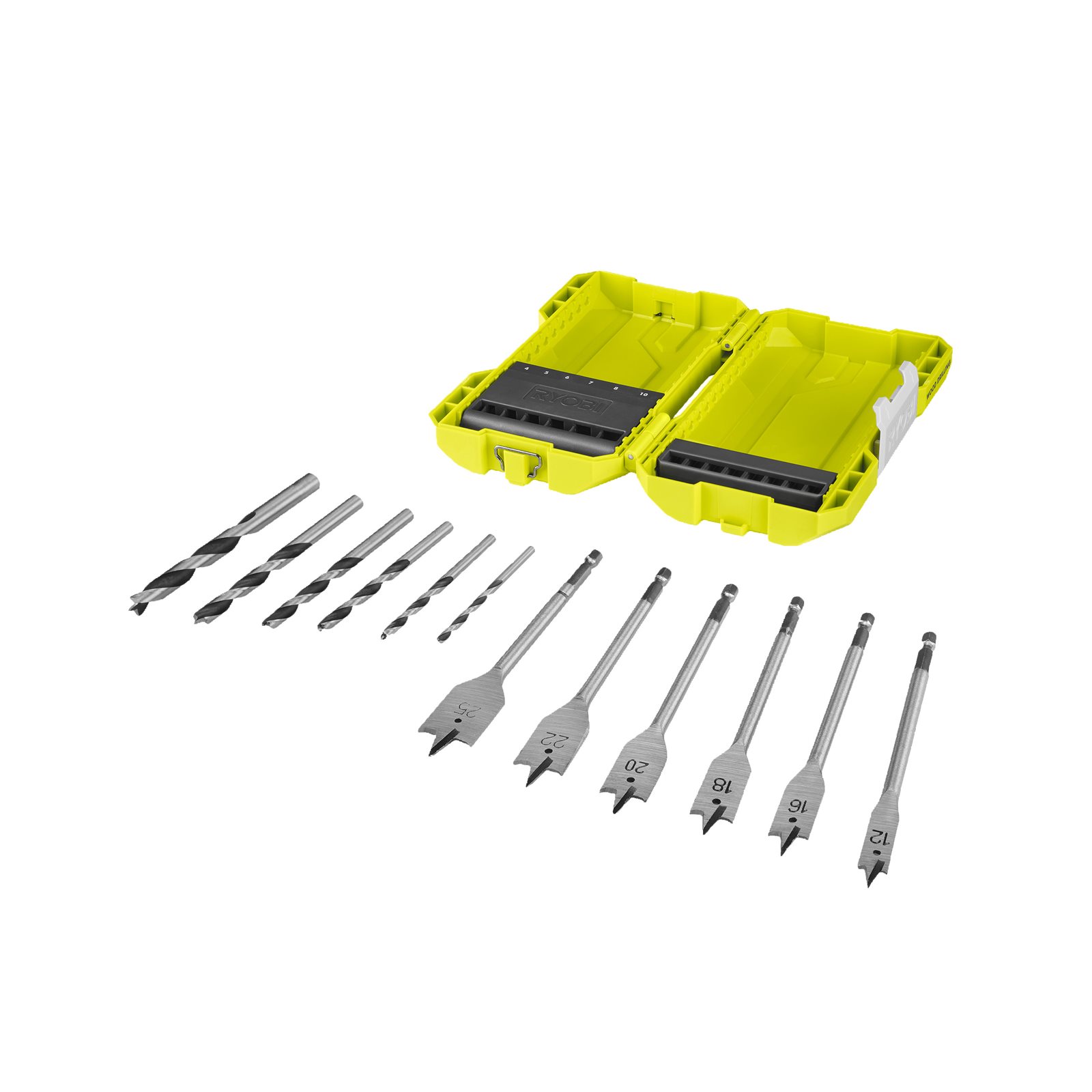 Set de burghie pentru lemn de 12 piese Ryobi RAK12SWD - imagine 2