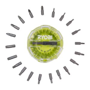 Set de șurubelnițe Hockey Puck de 22 piese Ryobi RAK22SDHOK