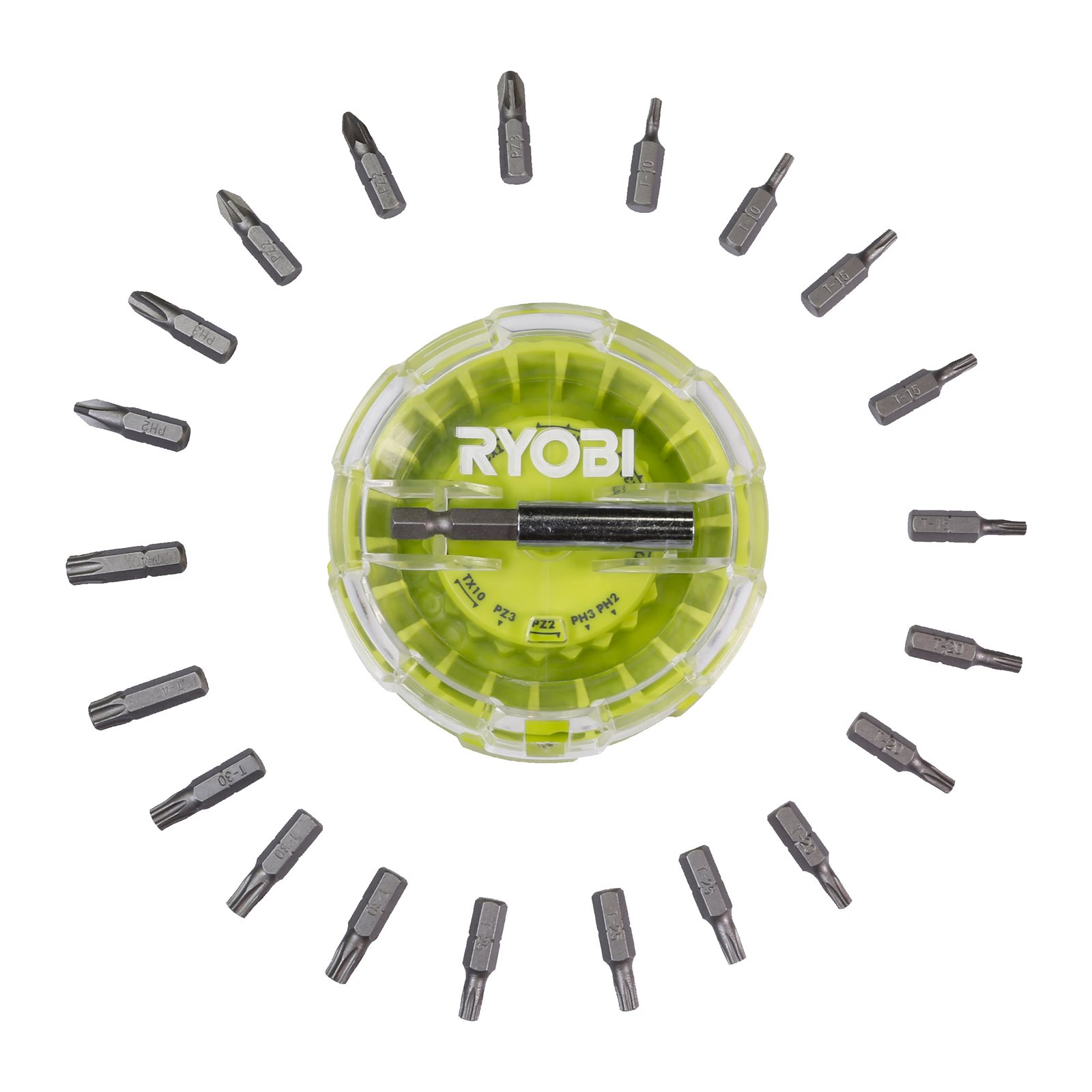 Set de șurubelnițe Hockey Puck de 22 piese Ryobi RAK22SDHOK