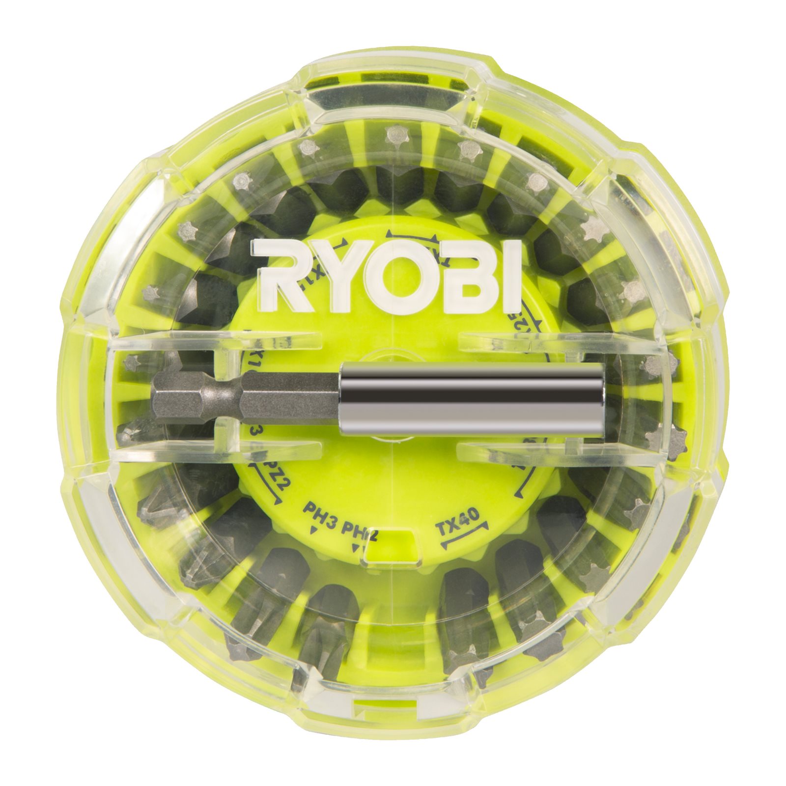 Set de șurubelnițe Hockey Puck de 22 piese Ryobi RAK22SDHOK - imagine 2