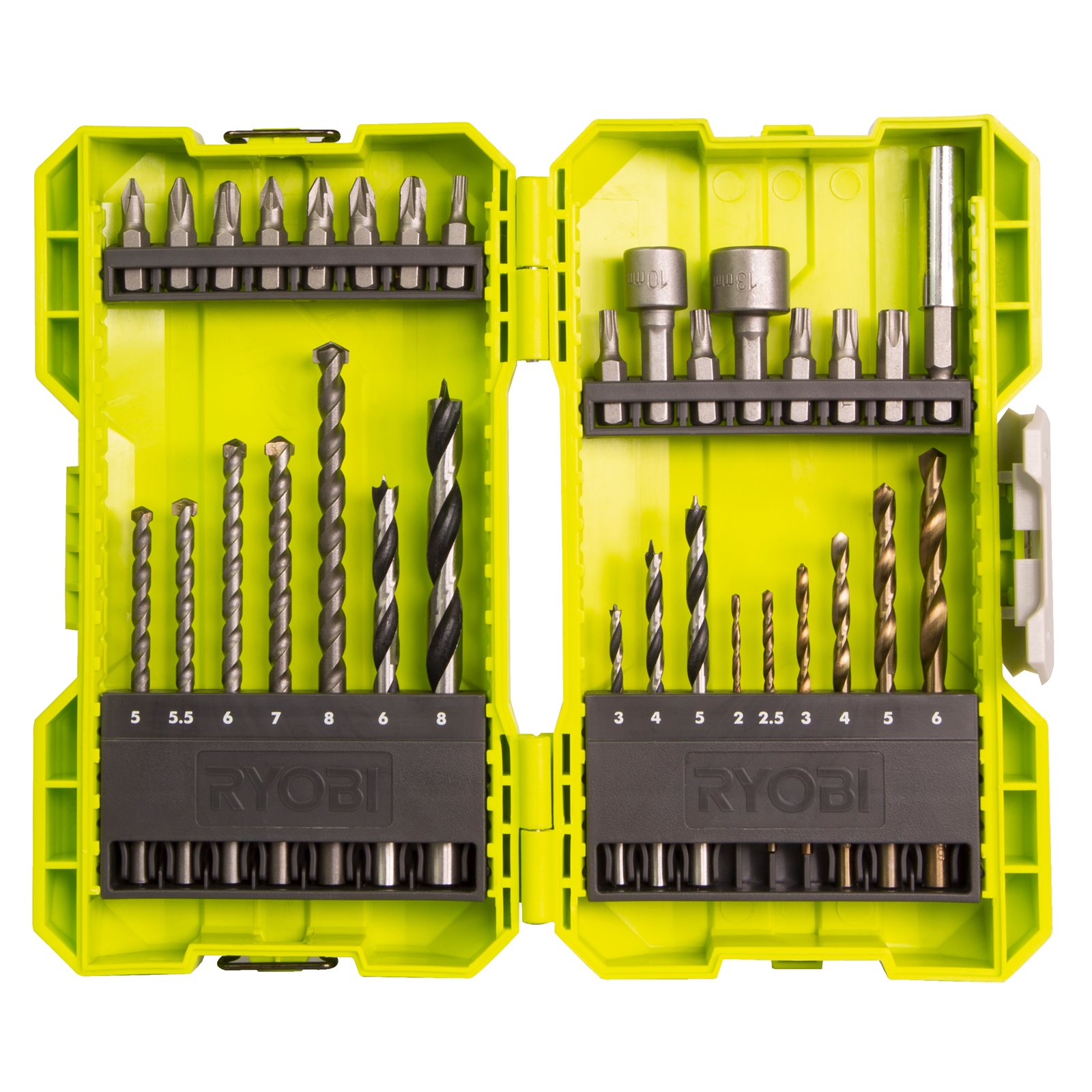 Set mixt de 32 de piese pentru găurire și înșurubare Ryobi RAK32DDMIX
