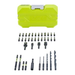 Set de 38 de piese pentru găurire și înșurubare Ryobi RAK38DSDI2