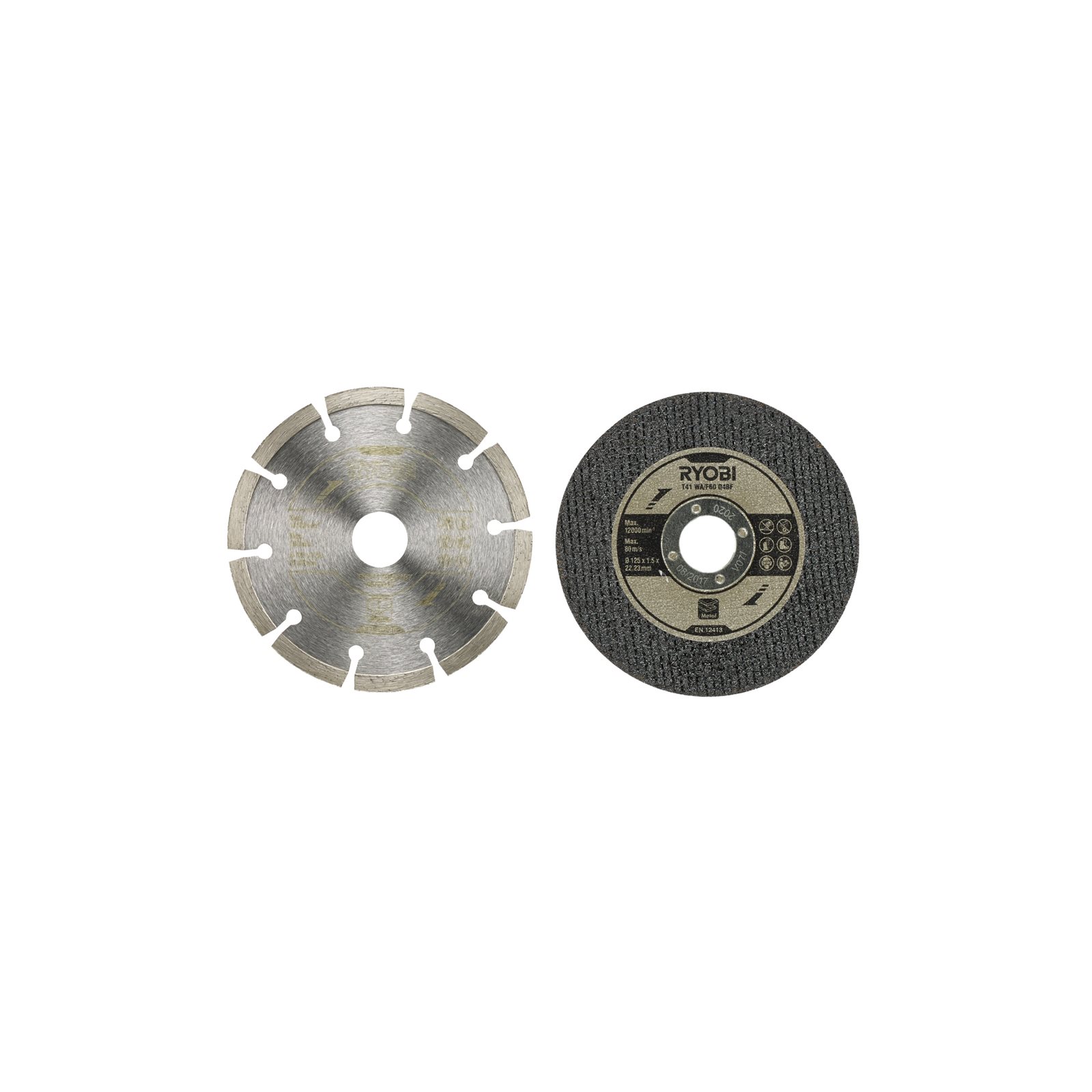 Set 6 buc accesorii pentru polizoare unghiulare de 125 mm Ryobi RAK6AGD125