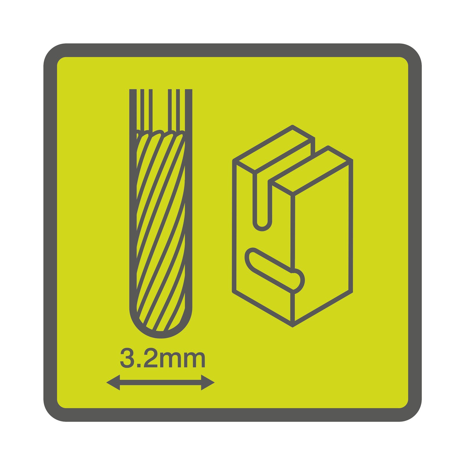 Freză tip suliță de 3,2 mm de carbid Ryobi RAR108 - detaliu 1