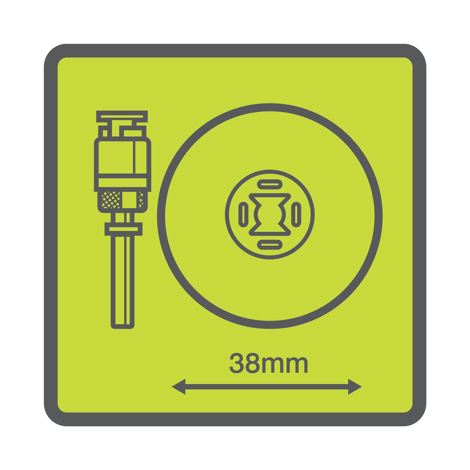 Set de discuri de tăiere cu blocare prin răsucire de 38 mm Ryobi RAR301-6 - detaliu 1