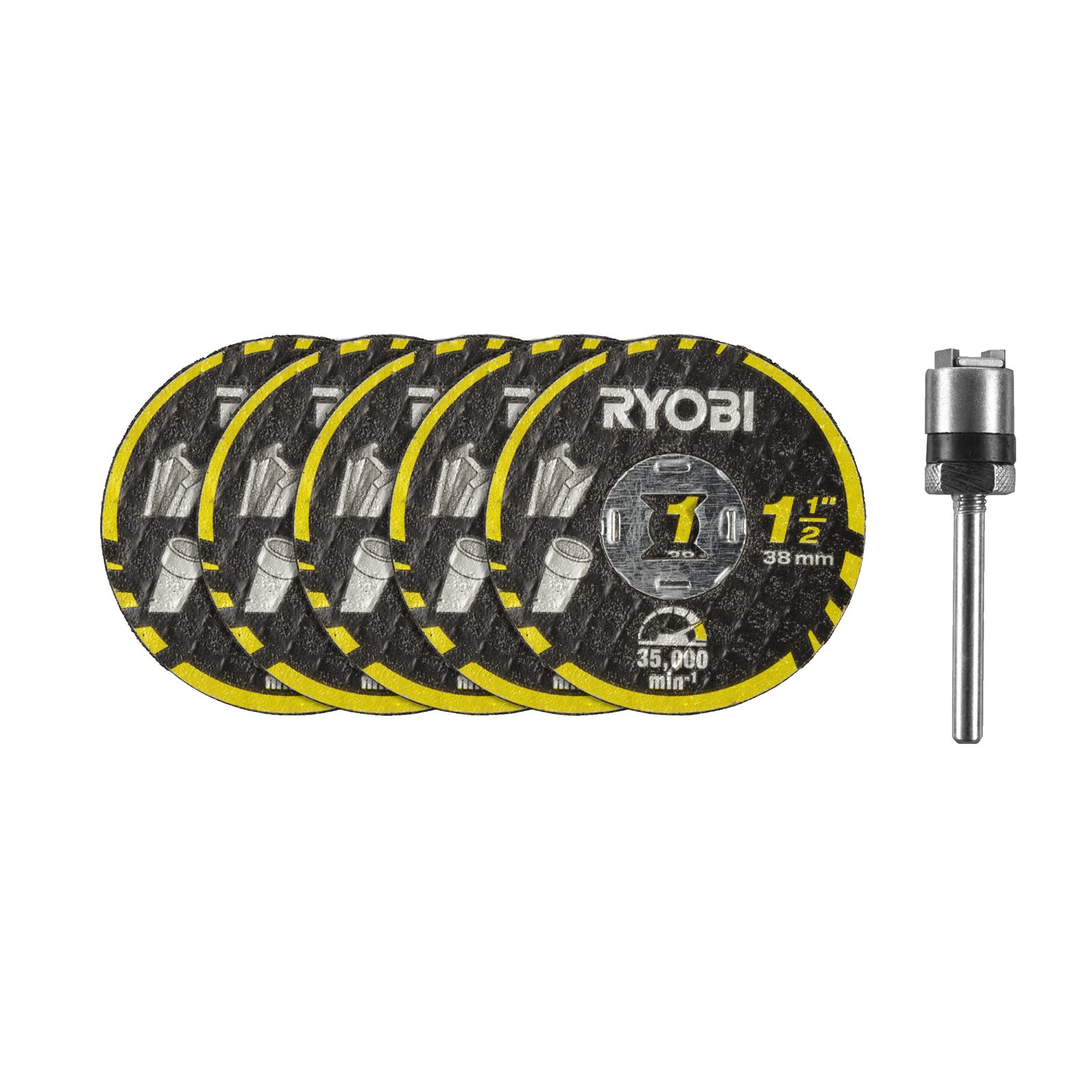 Set de discuri de tăiere cu blocare prin răsucire de 38 mm Ryobi RAR301-6