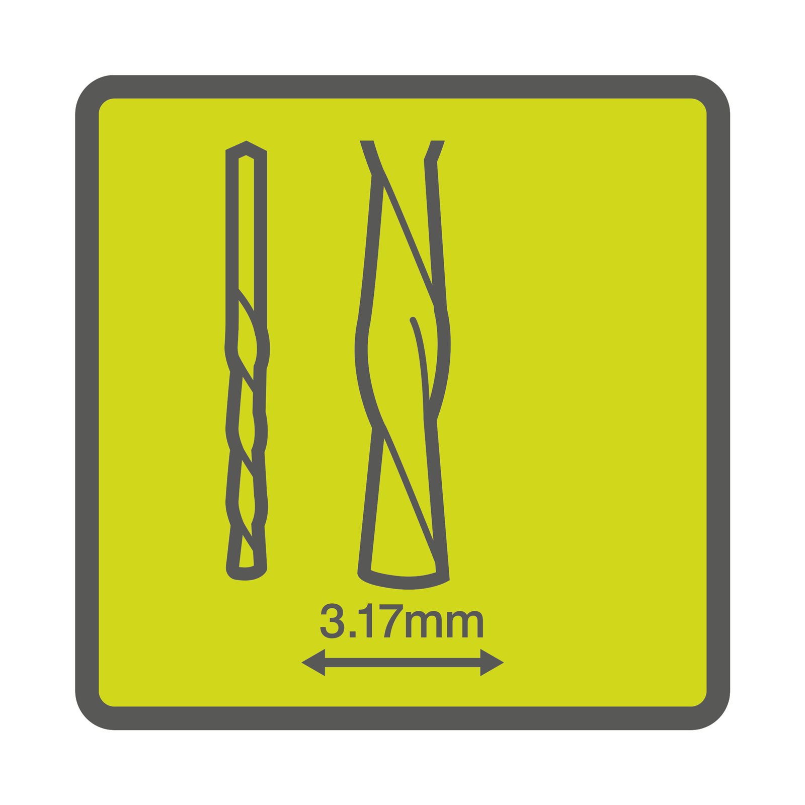 Freze pentru lemn și plastic 3,17 mm, 4 bucăți Ryobi RAR404-4 - detaliu 1