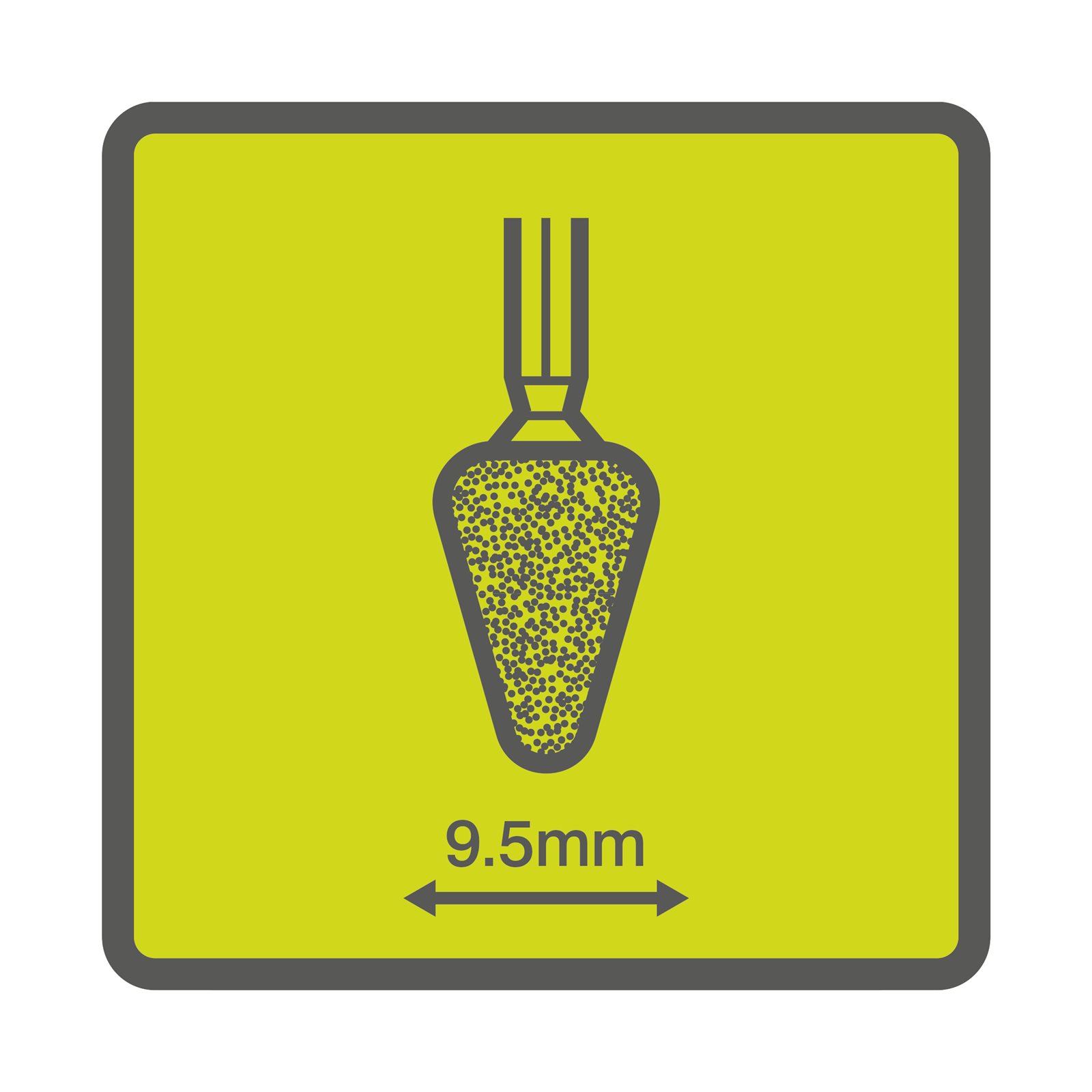 Piatră conică de șlefuire 9,5 mm Ryobi RAR504 - detaliu 1