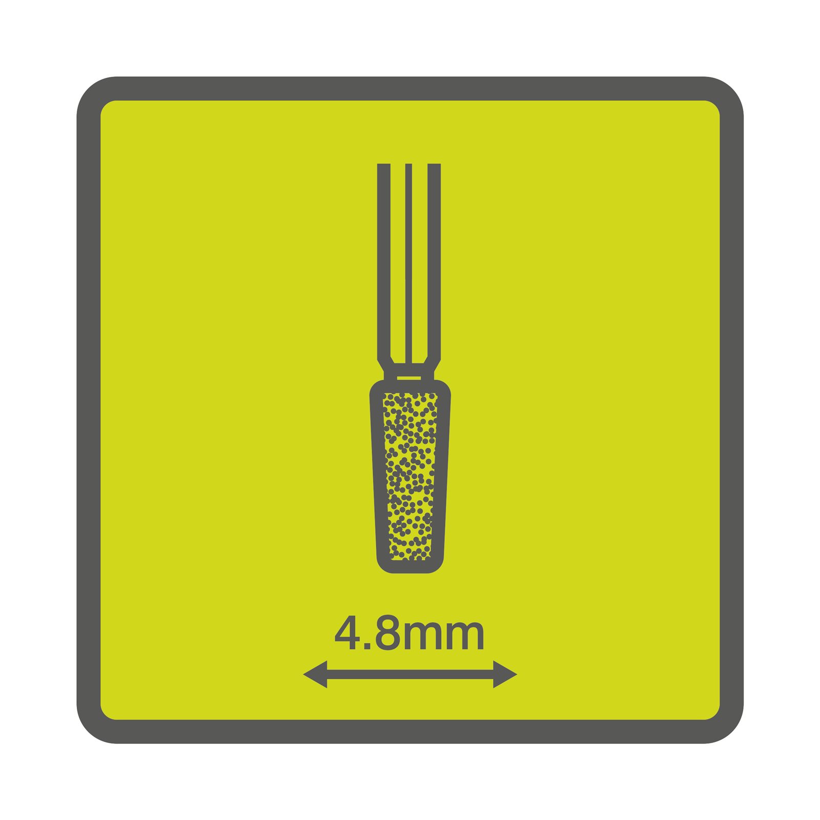 Piatră din carbură de siliciu pentru polizor cu vârf conic 4,8 mm Ryobi RAR506-2 - detaliu 1