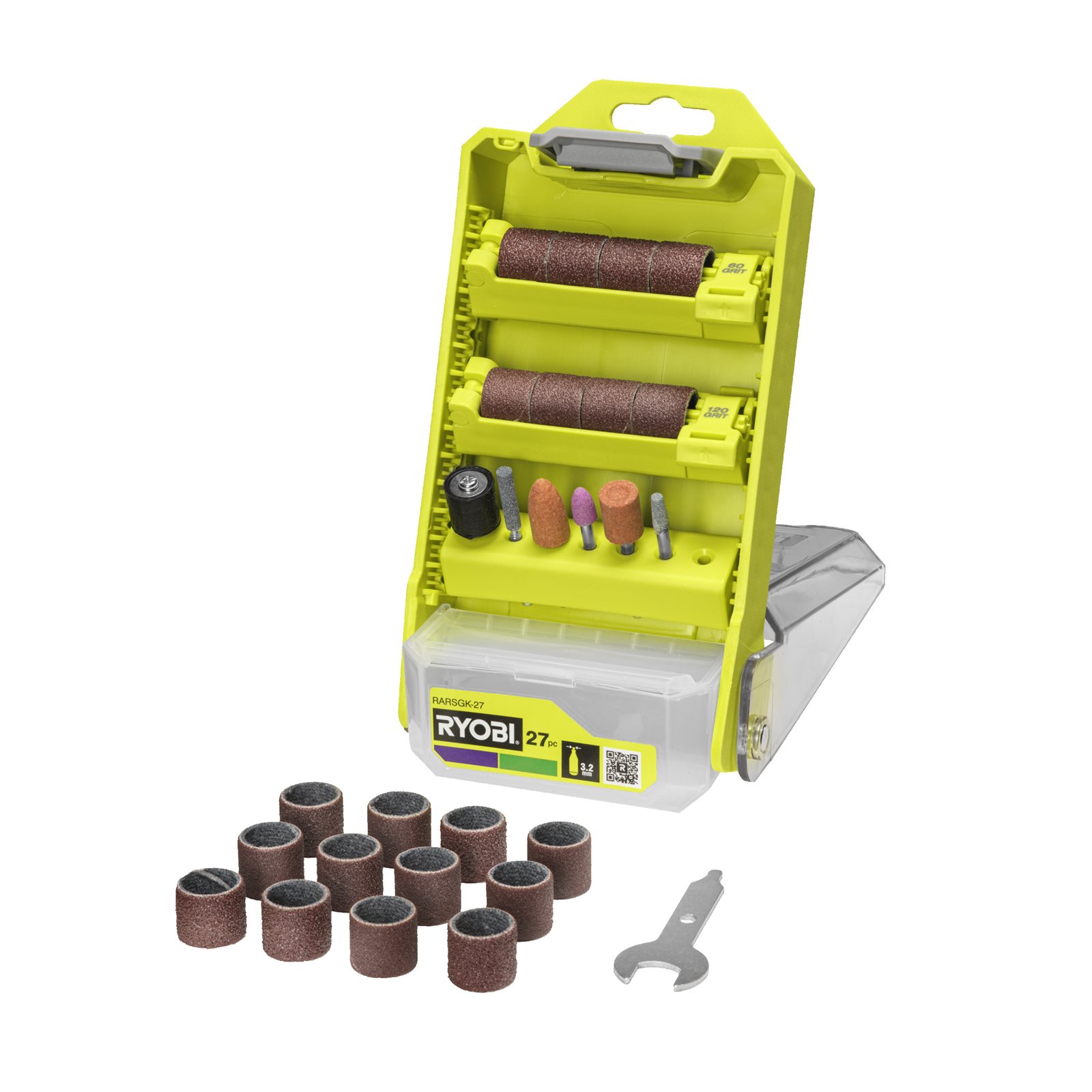 Set accesorii de șlefuire și lustruire 27 de piese Ryobi RARSGK-27