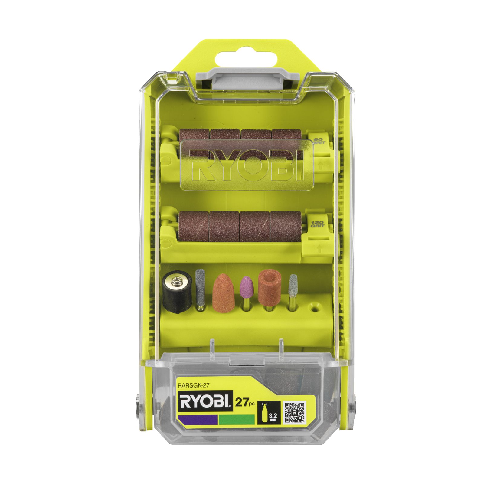 Set accesorii de șlefuire și lustruire 27 de piese Ryobi RARSGK-27 - imagine 2