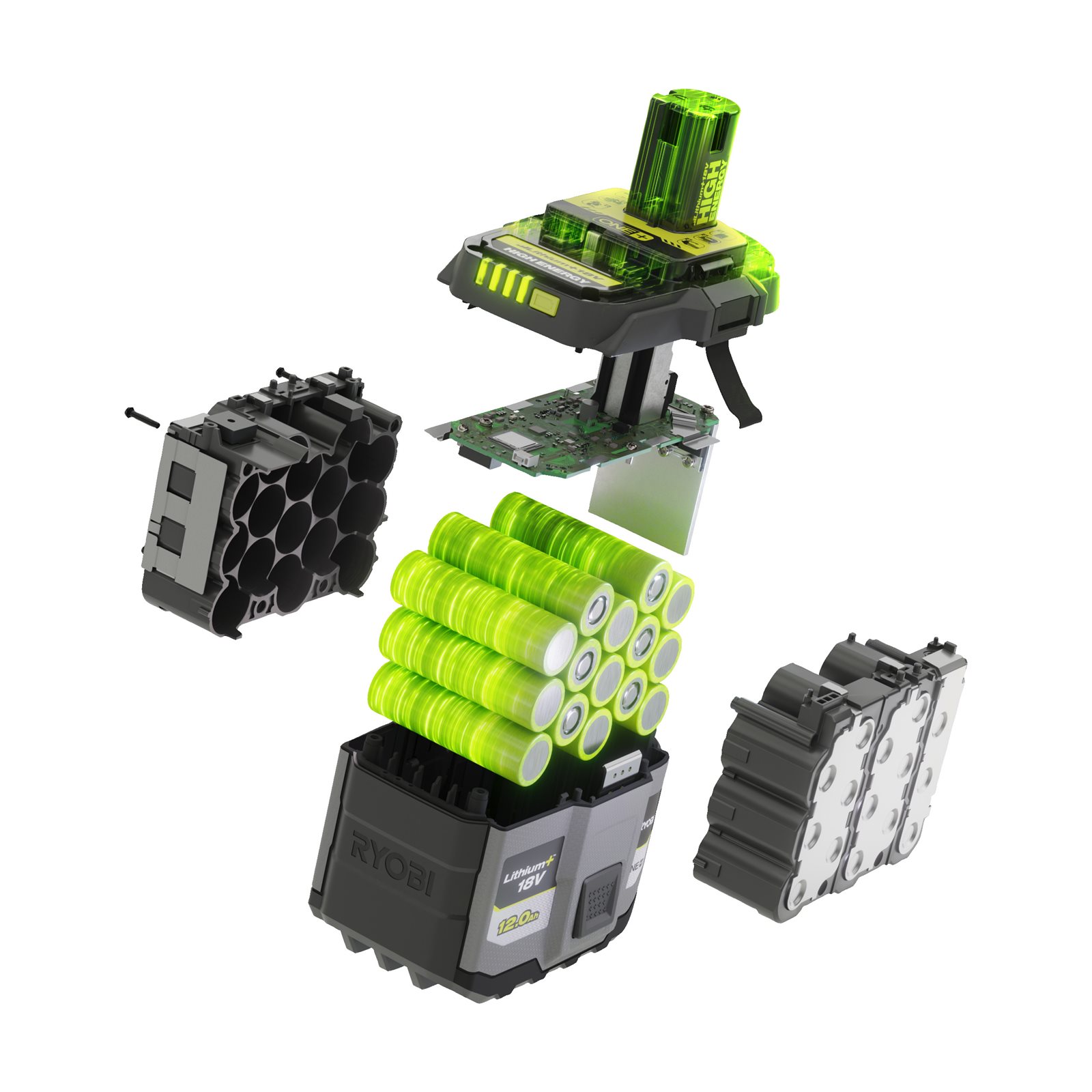 Baterie 18V 12.0Ah Lithium+ HIGH ENERGY Ryobi RB18120T - in utilizare 6