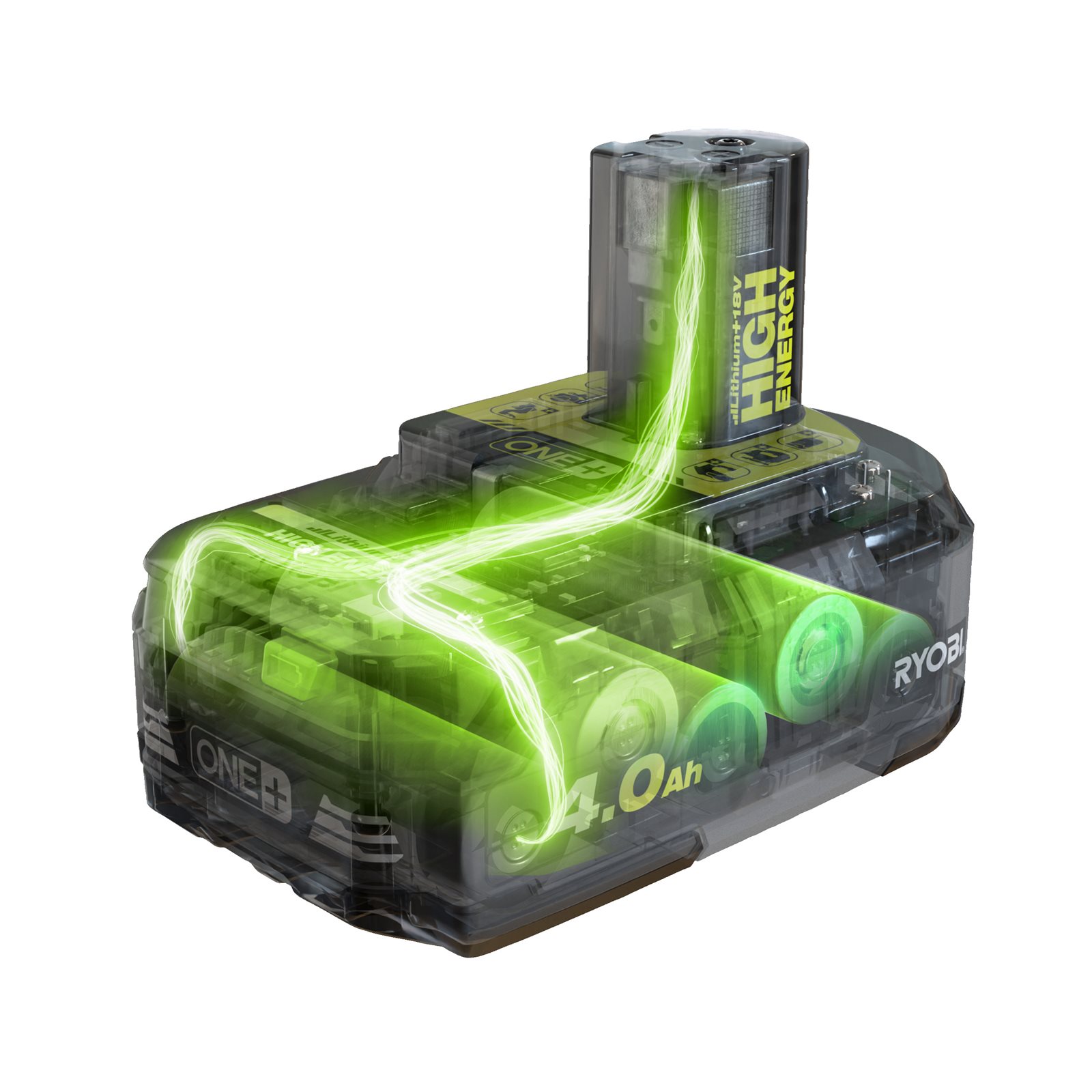 Baterie cu putere mare 18V ONE+ 4.0Ah Lithium Ryobi RB1840T - in utilizare 2