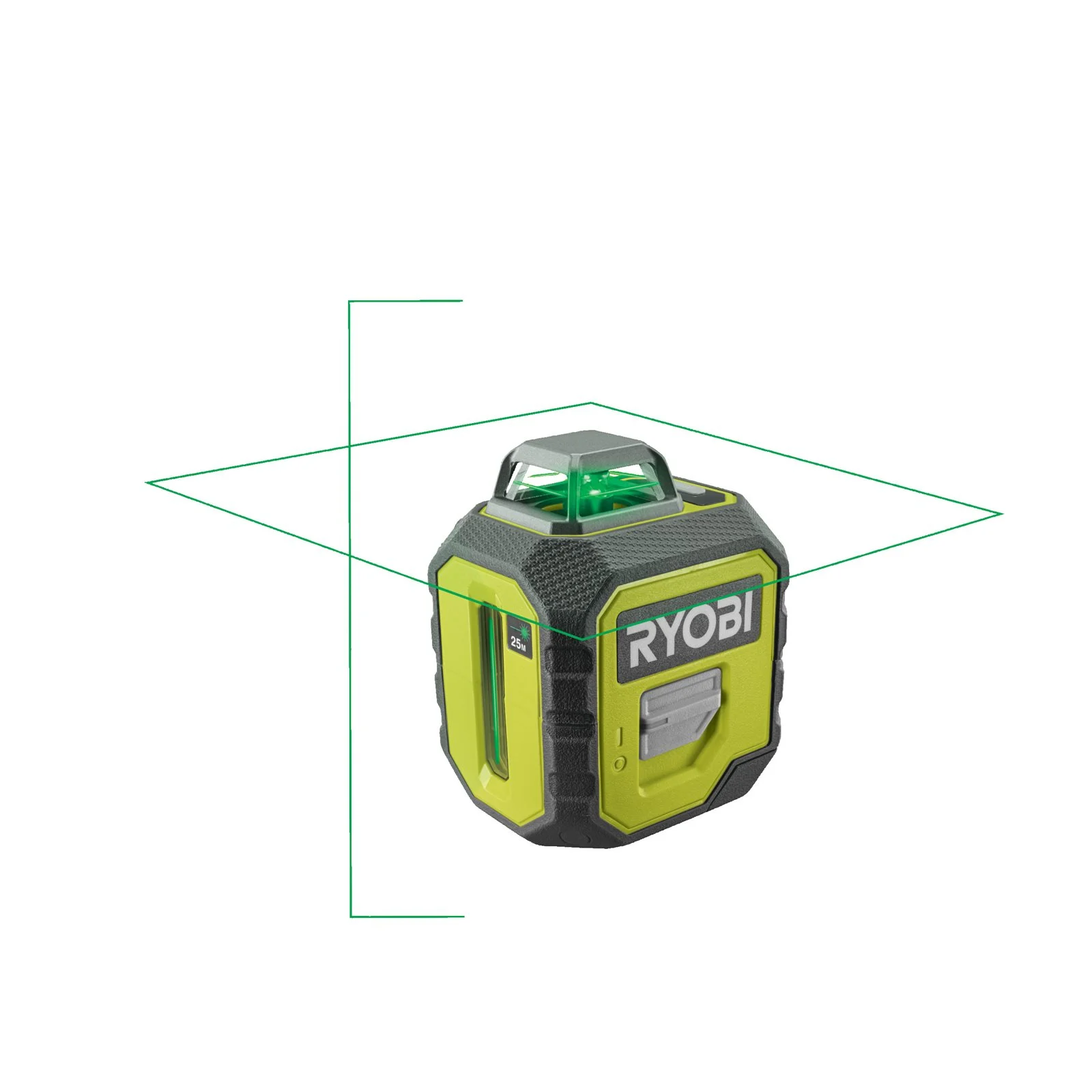 Set nivelă laser 360°, lumină verde, cu suport telescopic Ryobi RB360GLL-K - imagine 2