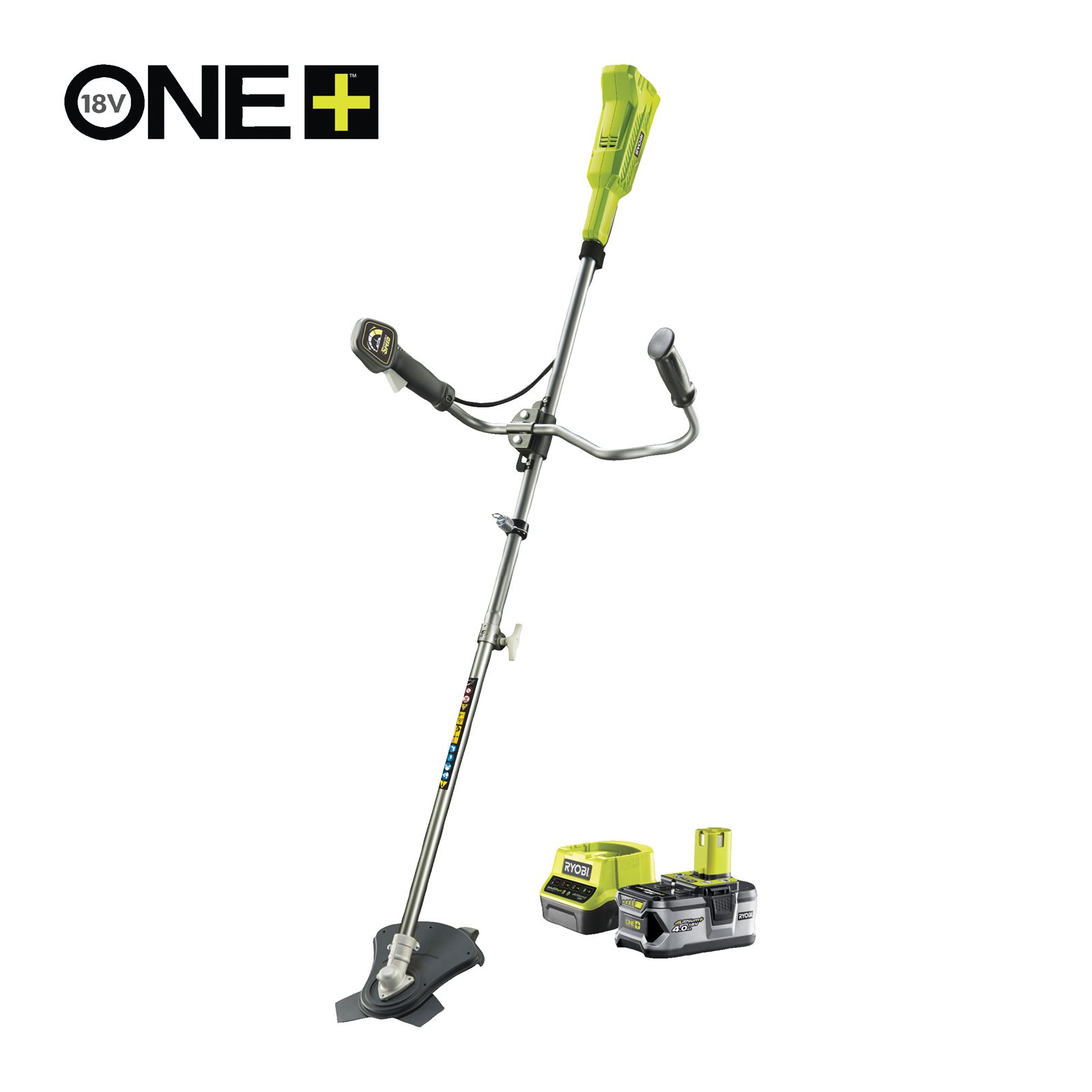 Motocoasă 18V ONE+, mâner tip ghidon (1 x 4,0 Ah) Ryobi RBC18X20B4F