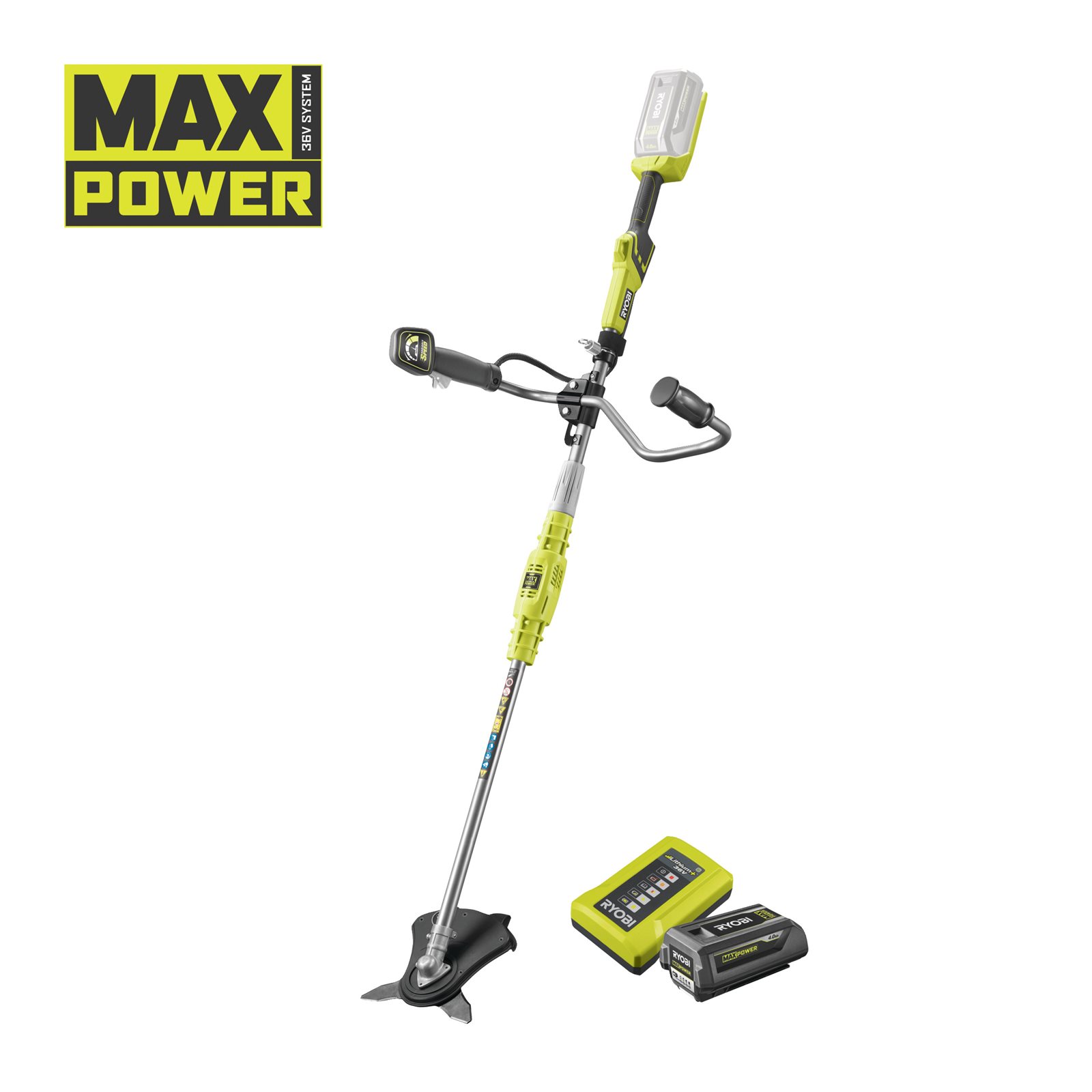 Motocoasă 26 cm / Trimmer de 30 cm fără cablu (1 x 4,0Ah) Ryobi RBC36X26BG2-140