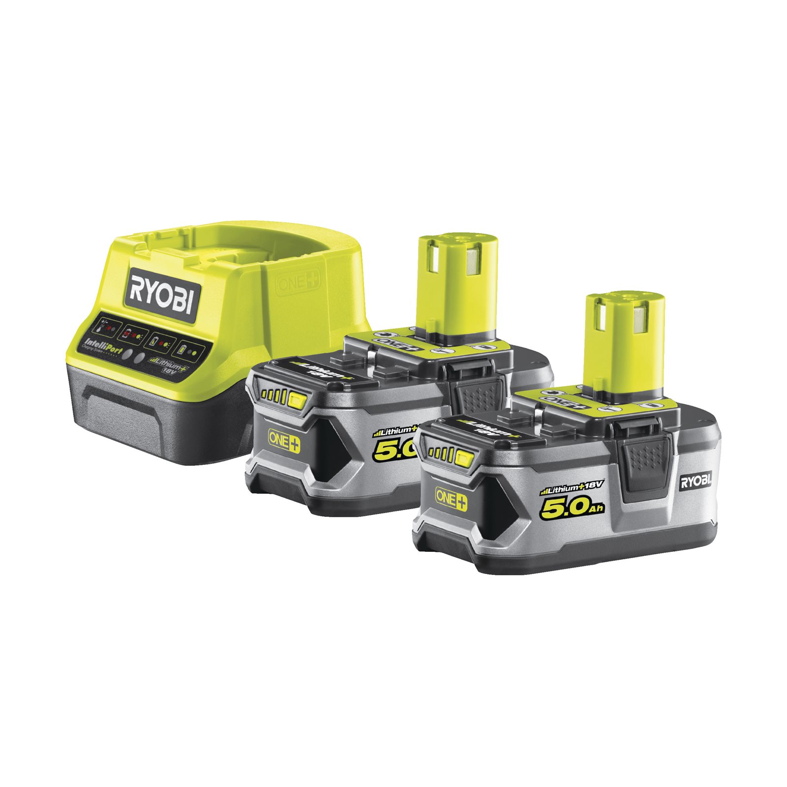 Set încărcător și acumulatori 18 V (2 x 5,0 Ah) Ryobi RC18120-250 - imagine 2