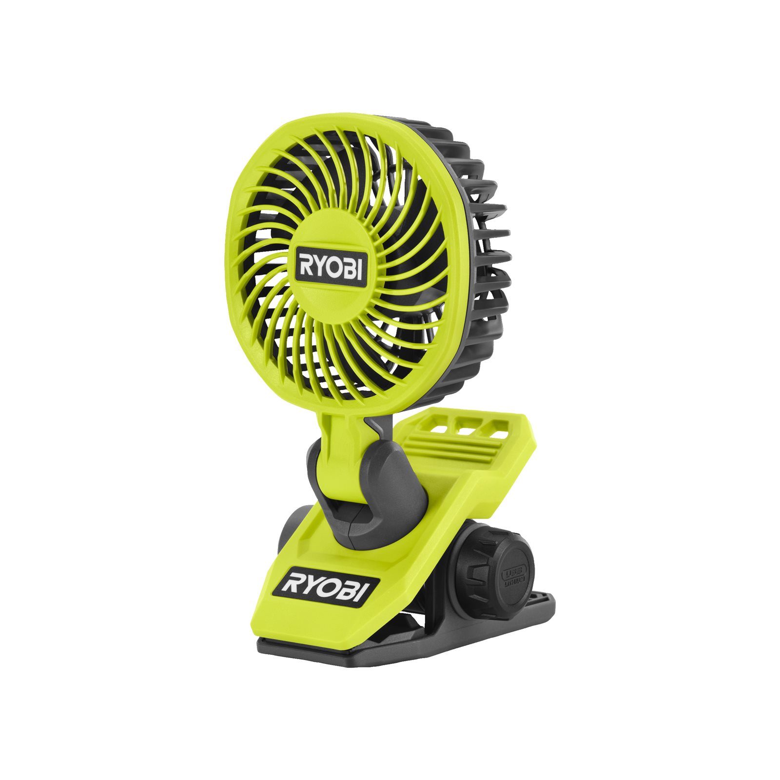 Ventilator USB Lithium 4V cu clemă de prindere Ryobi RCF4-0 - imagine 2