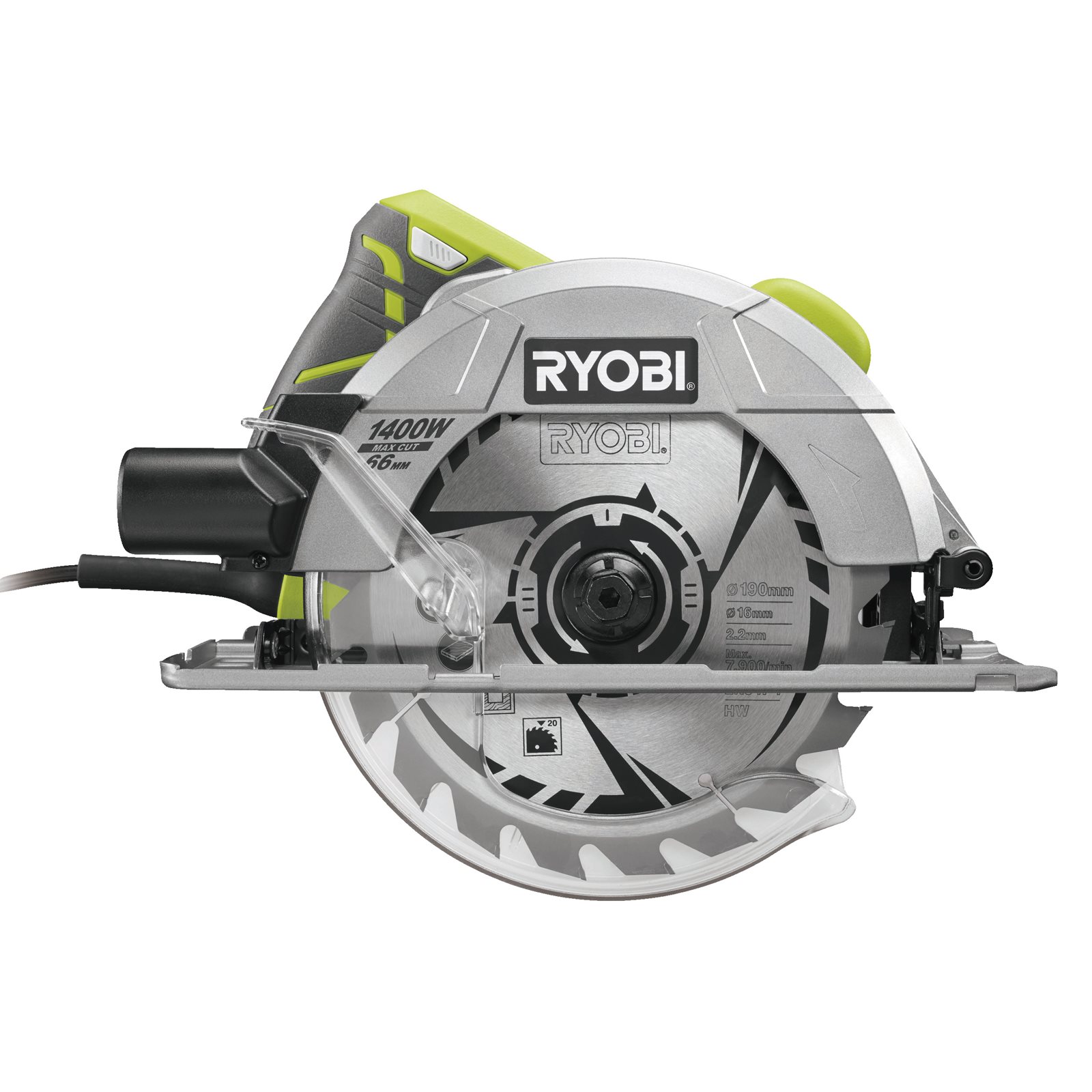 Fierăstrău circular electric 1400 W Ryobi RCS1400-G