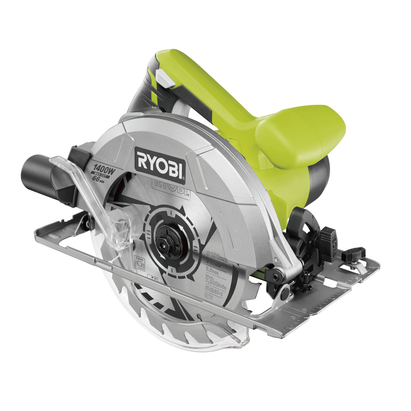 Fierăstrău circular electric 1400 W Ryobi RCS1400-G - imagine 2