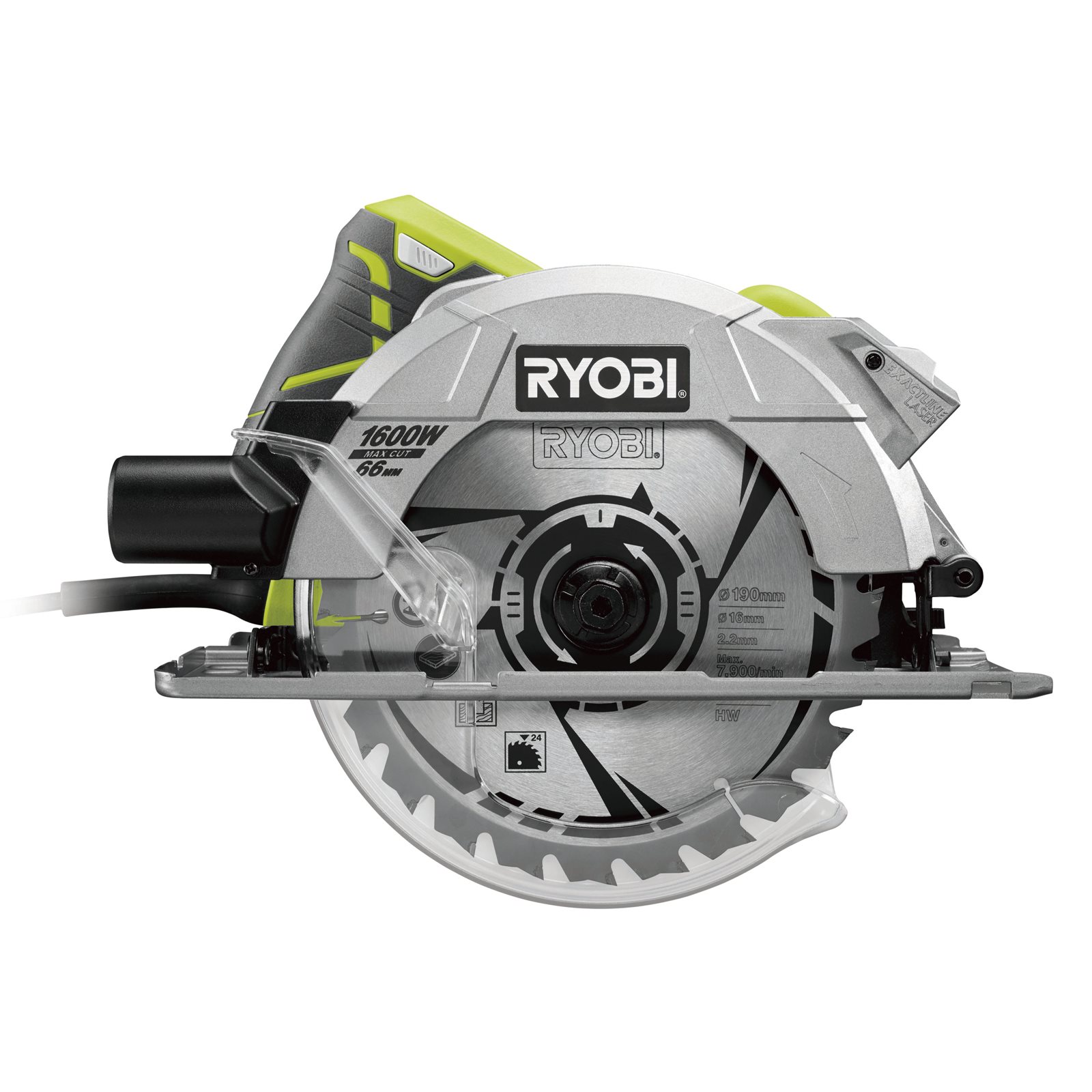 Fierăstrău circular electric 1600 W Ryobi RCS1600-K - imagine 2