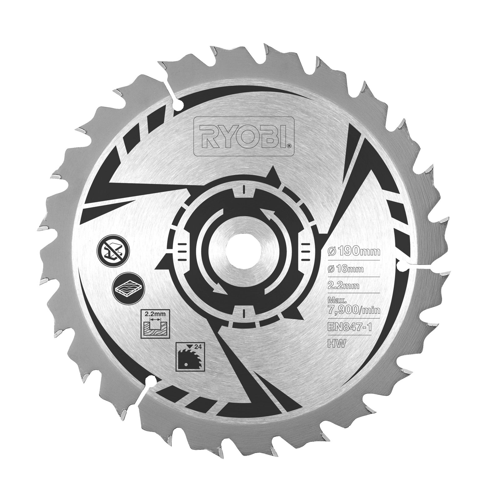 Fierăstrău circular electric 1600 W Ryobi RCS1600-K - detaliu 1