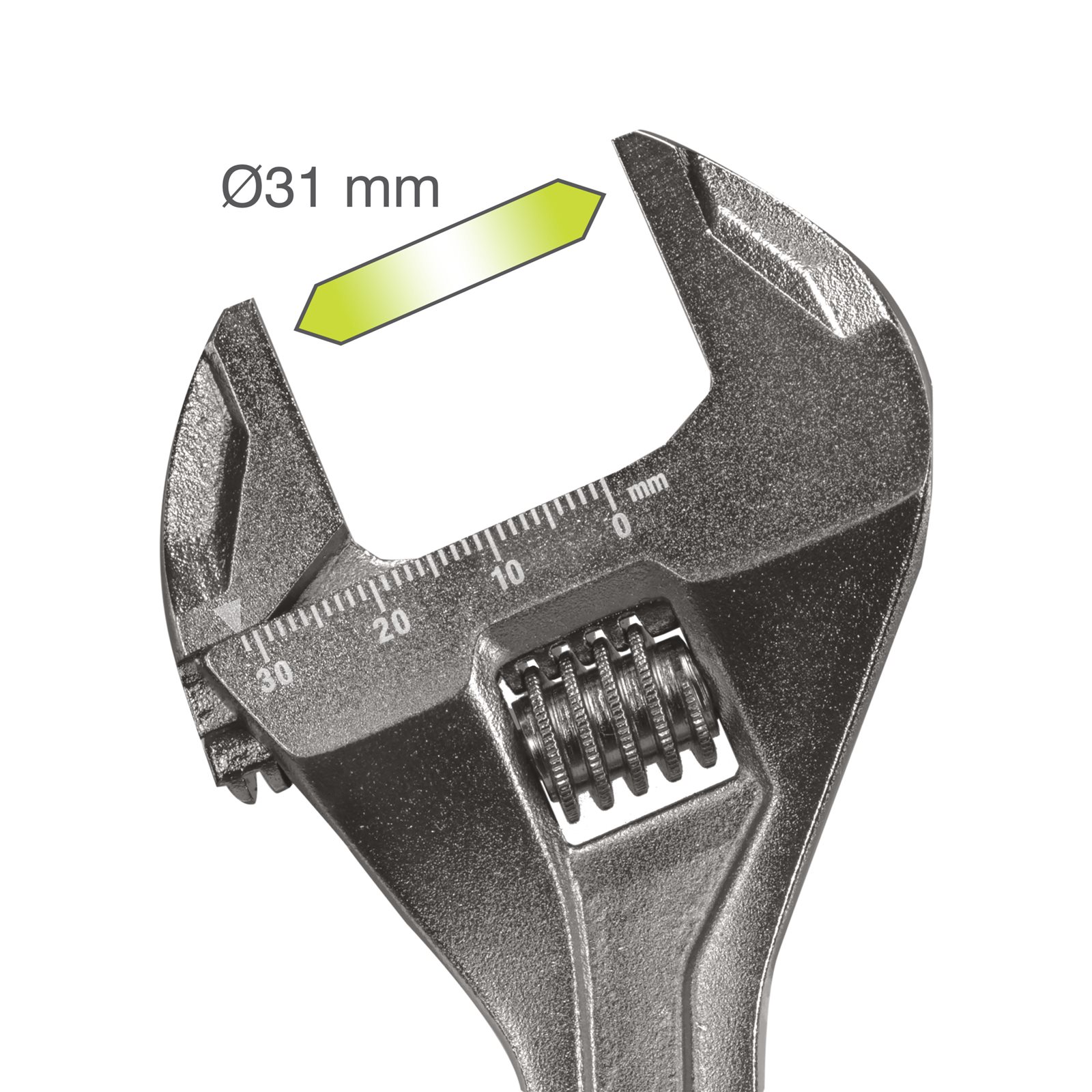 Cheie reglabilă de 200 mm Ryobi RHAW200 - detaliu 3