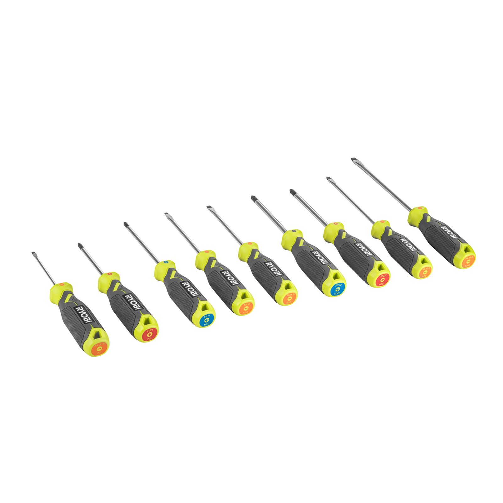 Set de șurubelnițe magnetice de 9 piese Ryobi RHSDS9PC - imagine 2