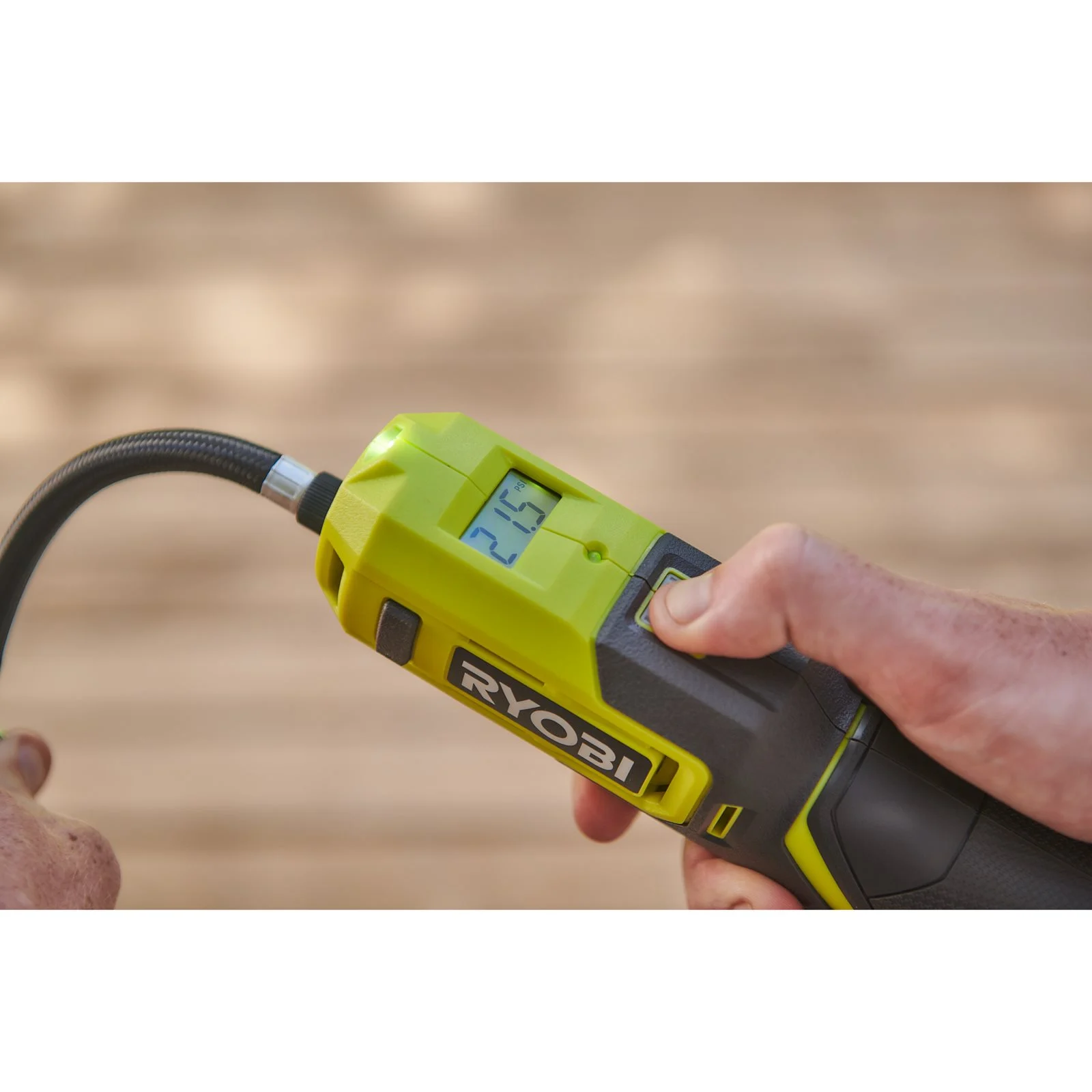 Pompă de umflare USB Lithium 4V (1x 2.0Ah) Ryobi RI4-120G - detaliu 1