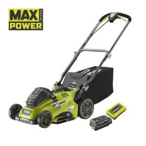 Mașină electrică de tuns iarba fără cablu 36V de 40cm (1 x 5,0Ah) cu funcție Power Assist Ryobi RLM36X41H50PG