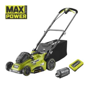 Mașină electrică de tuns iarba fără cablu 36V de 40cm (1 x 6,0Ah) cu funcție Power Assist Ryobi RLM36X41H60PG