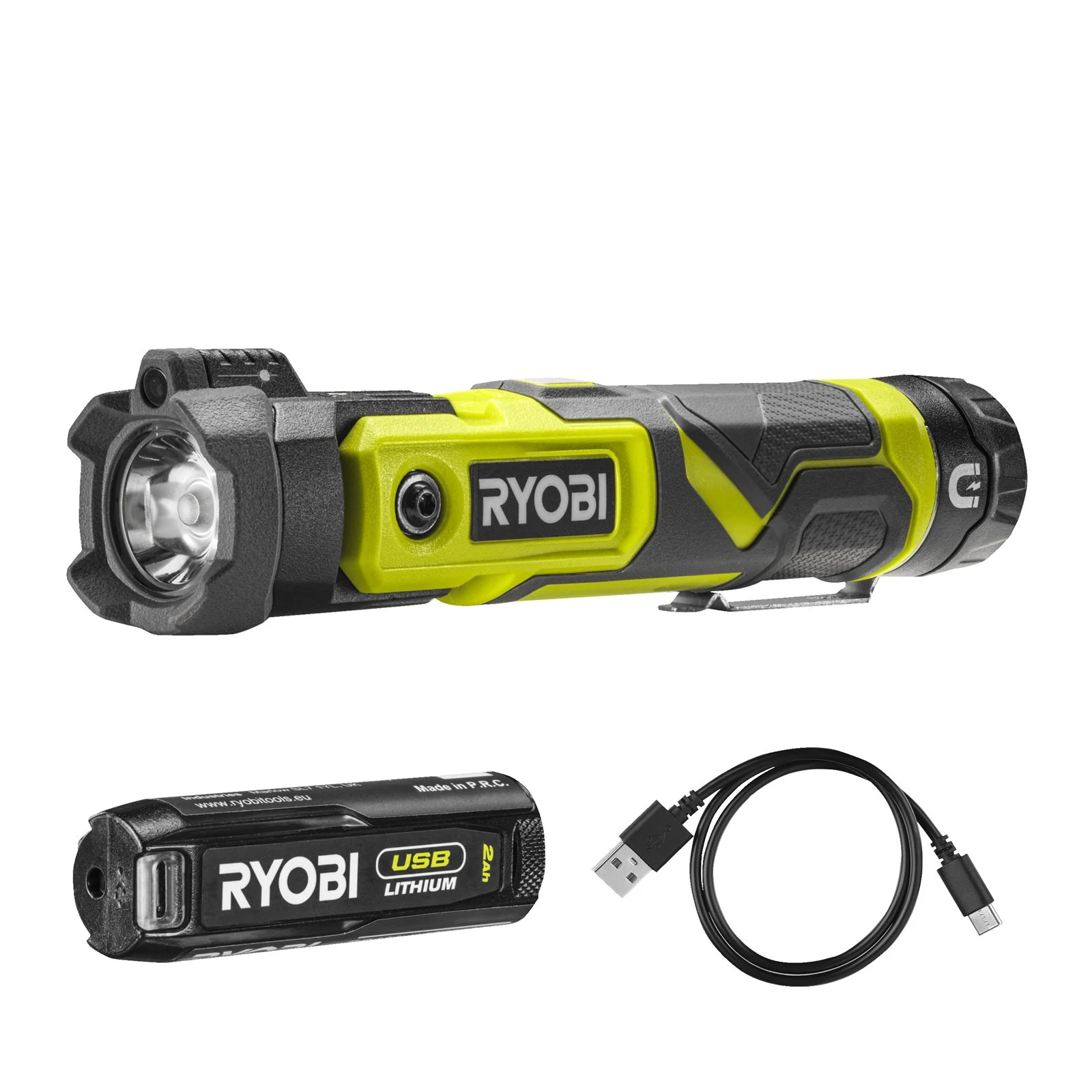 Lampă frontală pivotantă USB Lithium 4V (1x 2,0Ah) Ryobi RLP4-120G - imagine 2