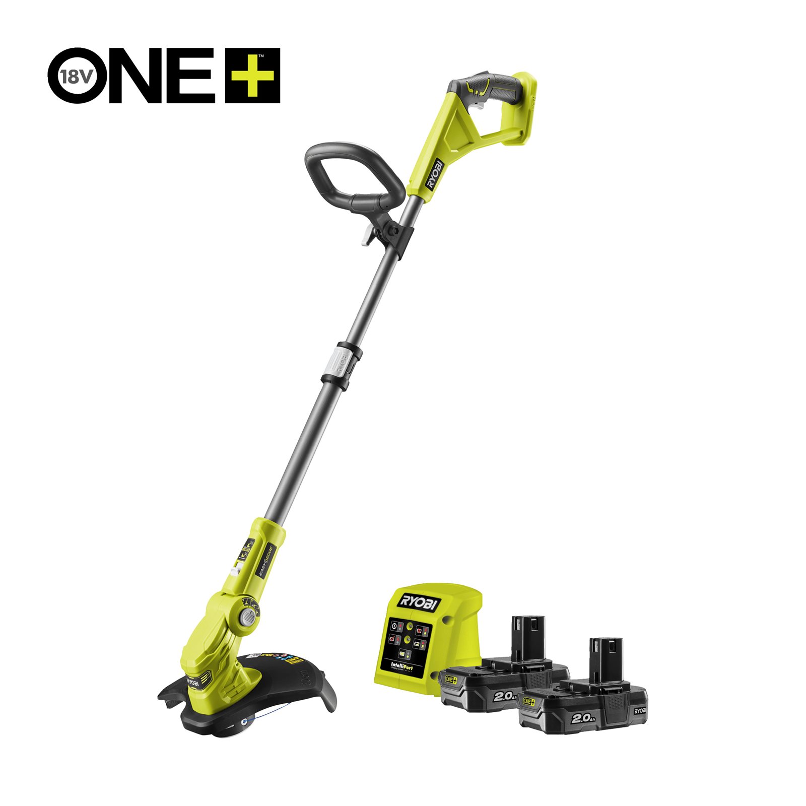 Trimmer iarbă 18V ONE+, lățime tăiere 25/30cm (2 x 2,0 Ah) Ryobi RLT183222S