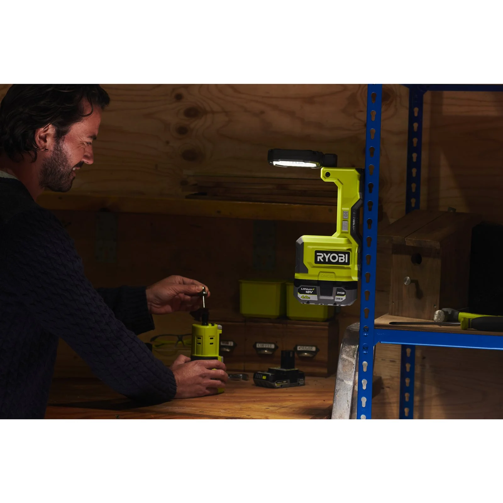 Iluminat Ryobi RMTL18-0 - in utilizare 2
