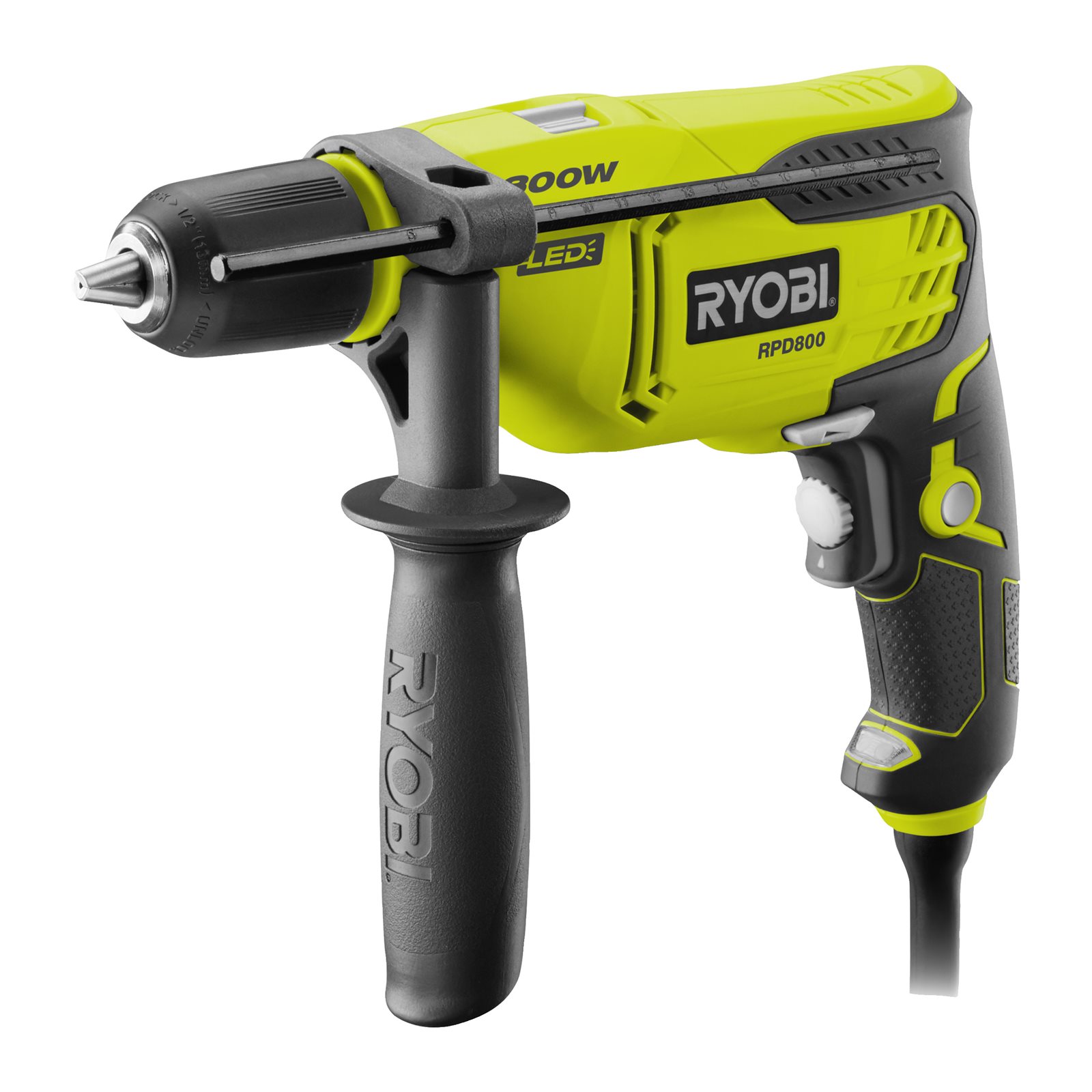 Mașină de găurit cu percuție electrică 800 W Ryobi RPD800-K