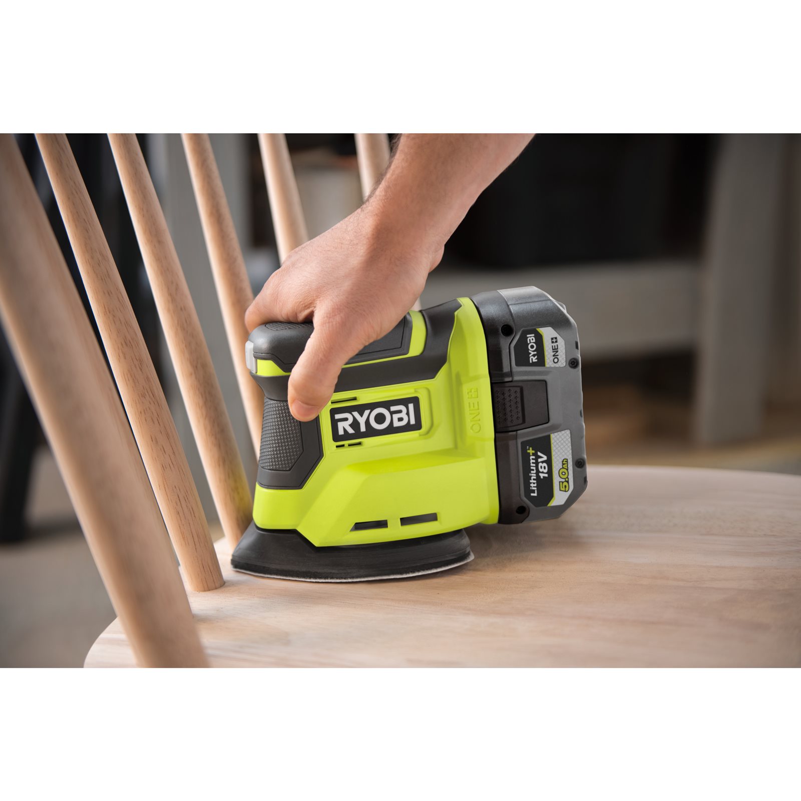 Mașină de șlefuit Delta 18V ONE+ Ryobi RPS18-0 - in utilizare 5