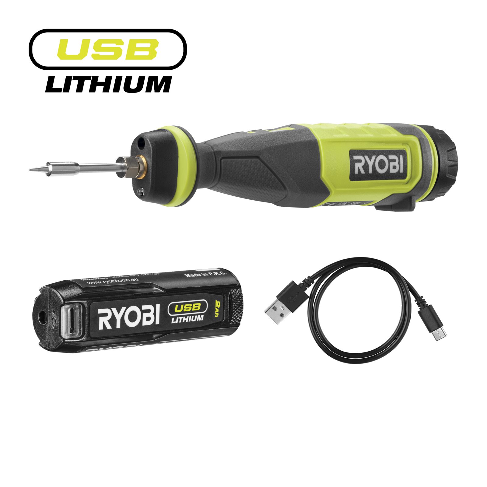 Fier de lipit USB Lithium 4V (1 x 2.0Ah) Ryobi RSI4-120G