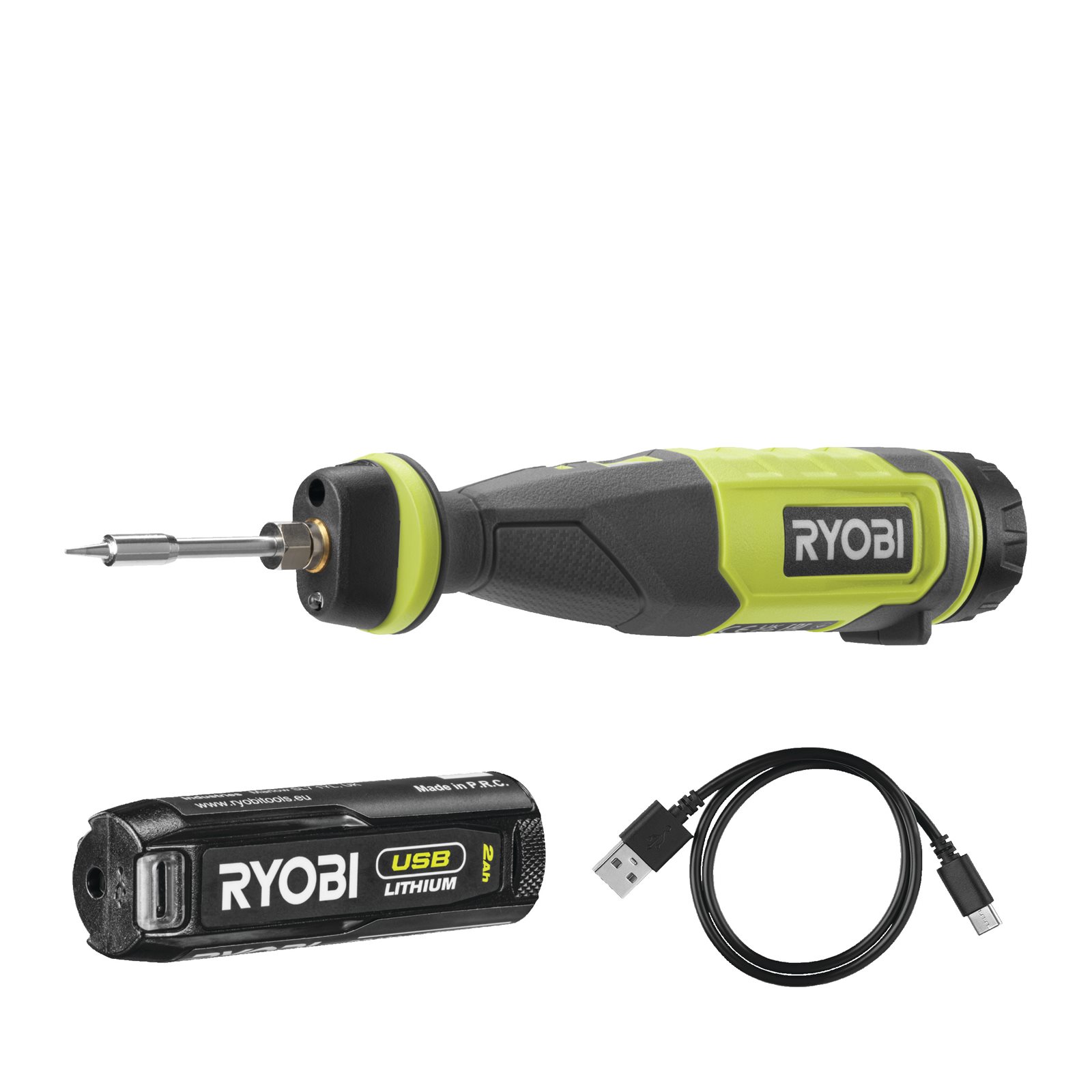 Fier de lipit USB Lithium 4V (1 x 2.0Ah) Ryobi RSI4-120G - imagine 2
