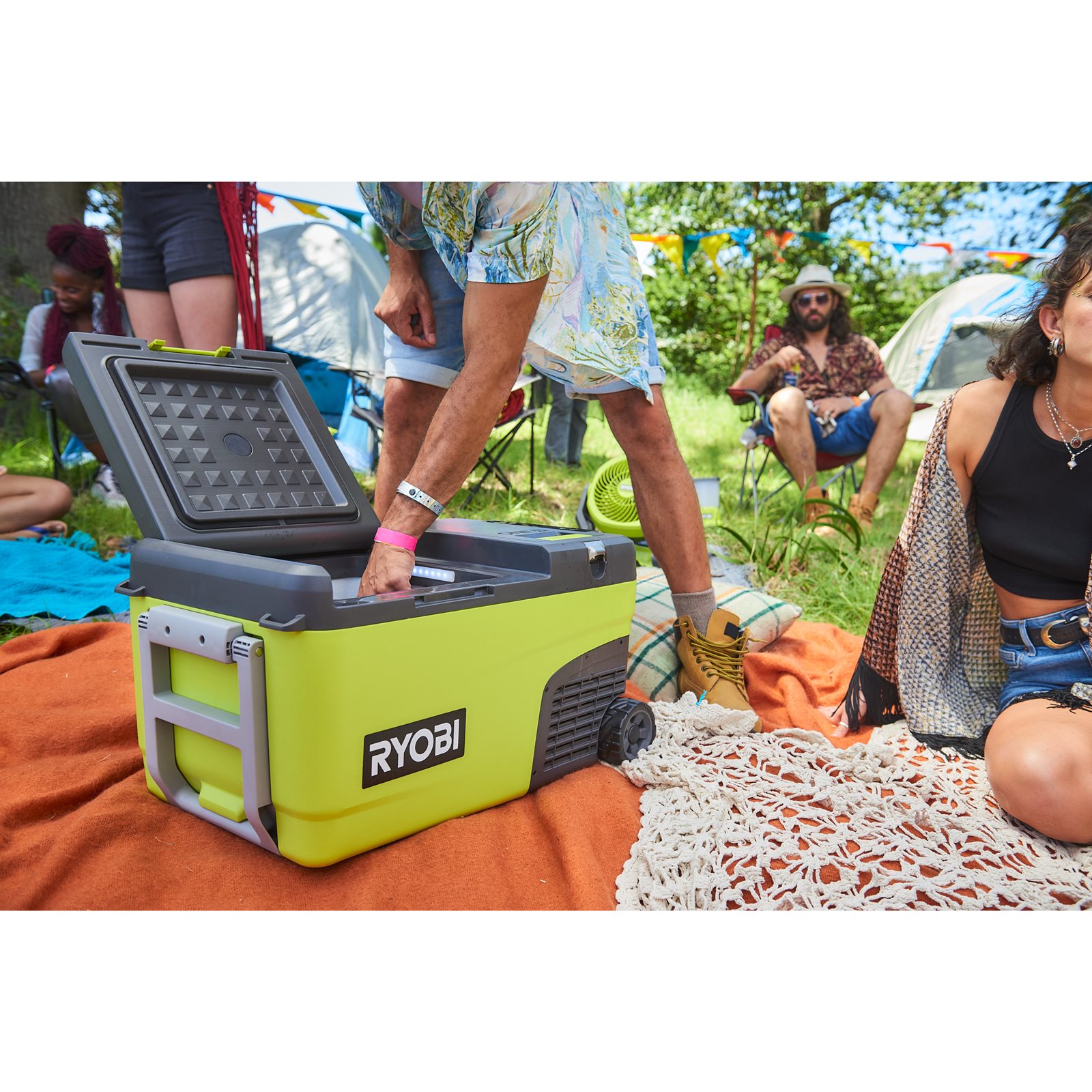 Răcitor electric 18V Ryobi RY18CB23A-0 - in utilizare 2
