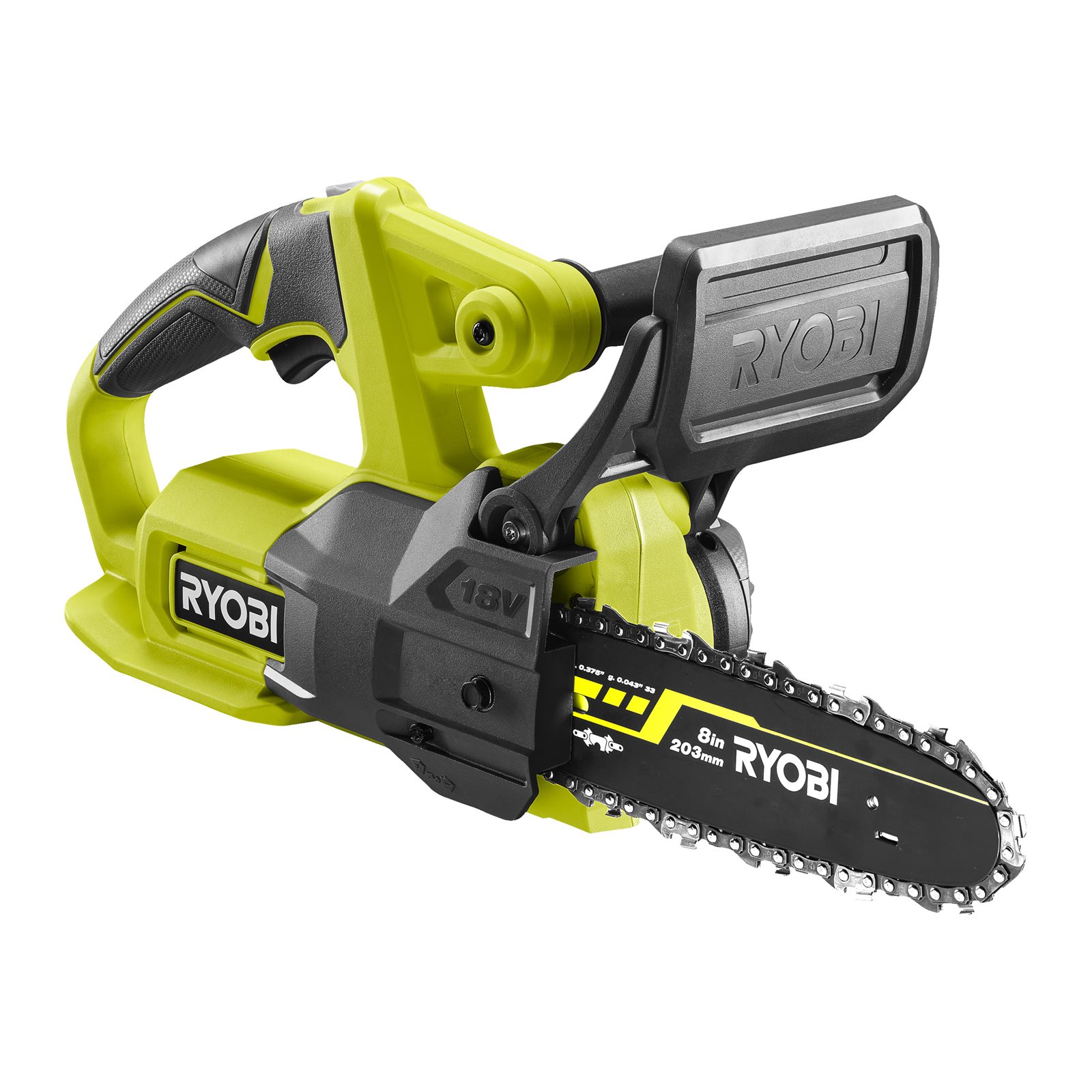 Fierăstrău cu lanț 18V ONE+, bară 20cm Ryobi RY18CS20A-0 - imagine 2