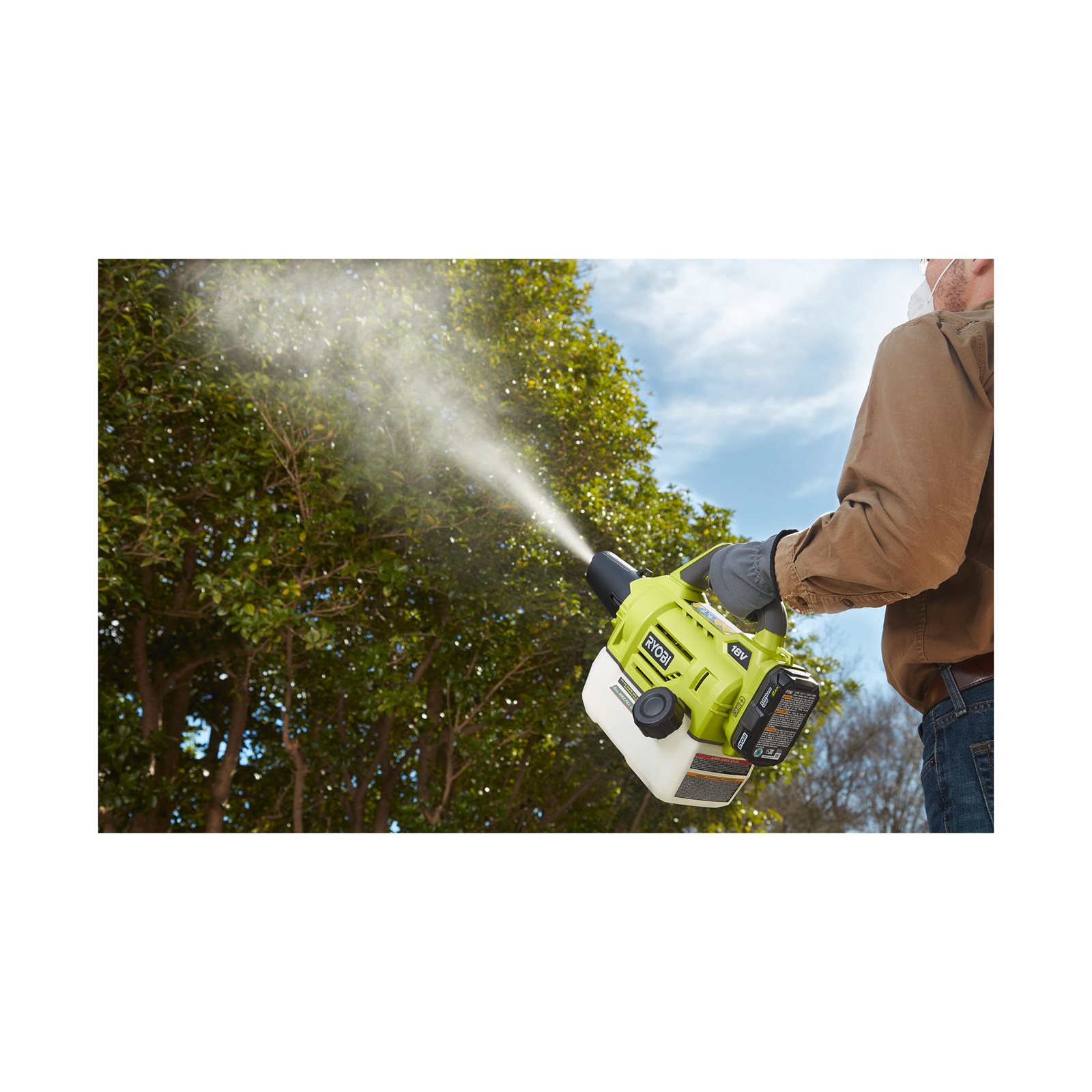 Nebulizator 18V ONE+ Ryobi RY18FGA-0 - in utilizare 3