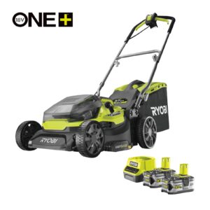 Mașină de tuns gazonul 18V ONE+, Hybrid, punte 37cm (2 x 5,0 Ah) Ryobi RY18LMH37A-250
