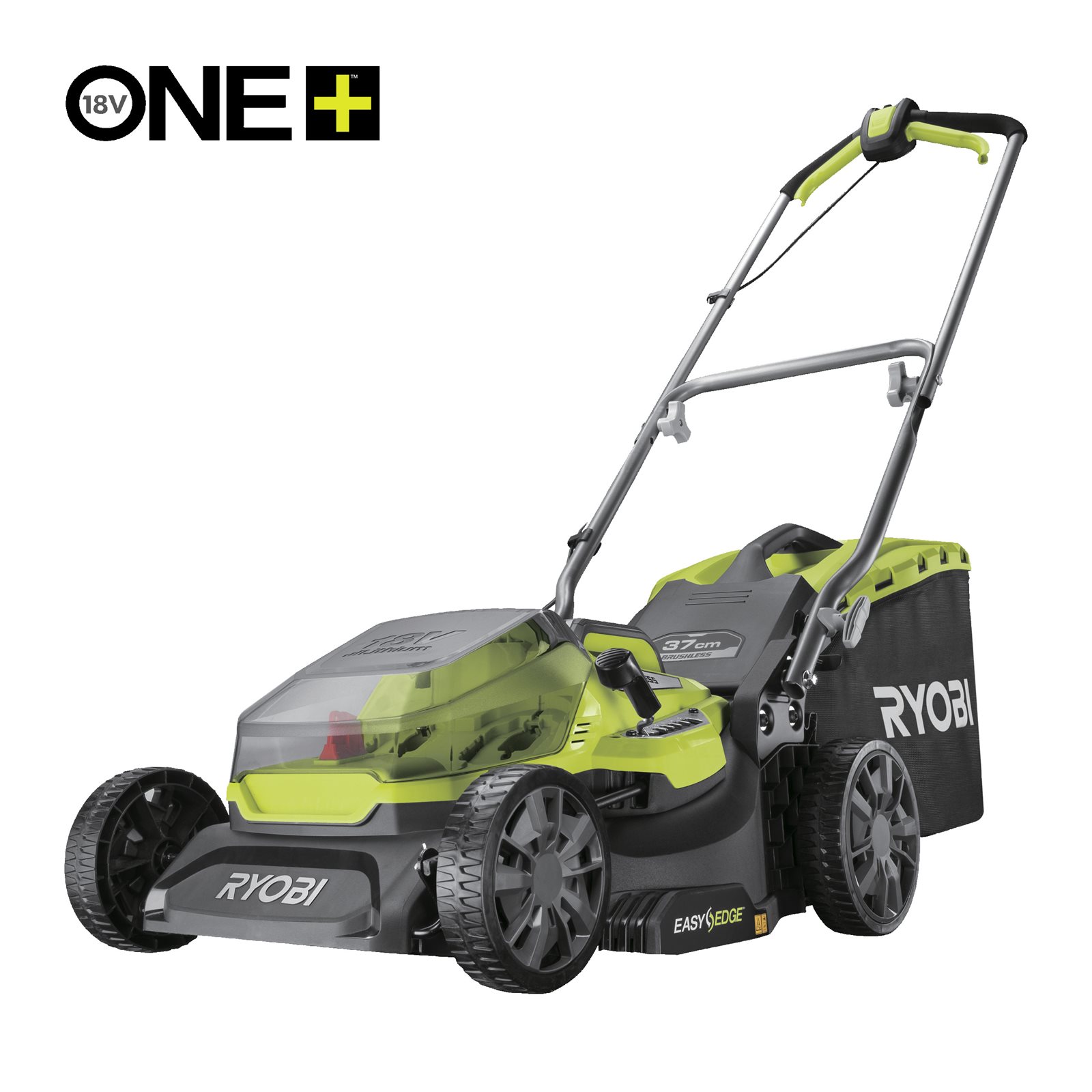 Mașină de tuns gazonul 18V ONE+, motor fără perii, punte 37cm Ryobi RY18LMX37A-0