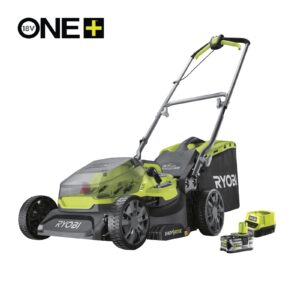Mașină de tuns gazonul 18V ONE+, motor fără perii, punte 37cm (1 x 5,0 Ah) Ryobi RY18LMX37A-150