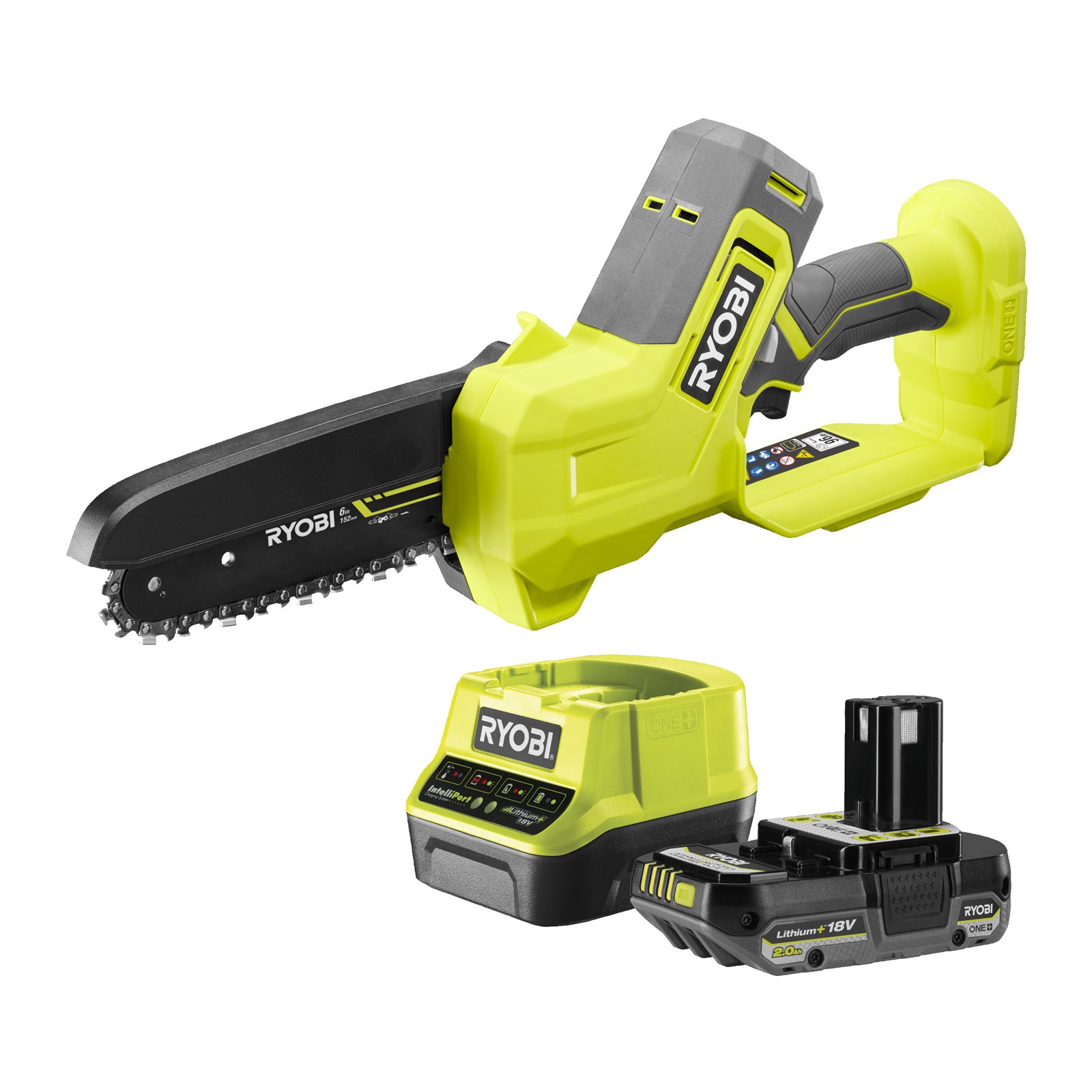 Fierăstrău de mână fără cablu de 18V de 15 cm, motor fără perii (1 x 2.0Ah) Ryobi RY18PS15A-120 - imagine 2