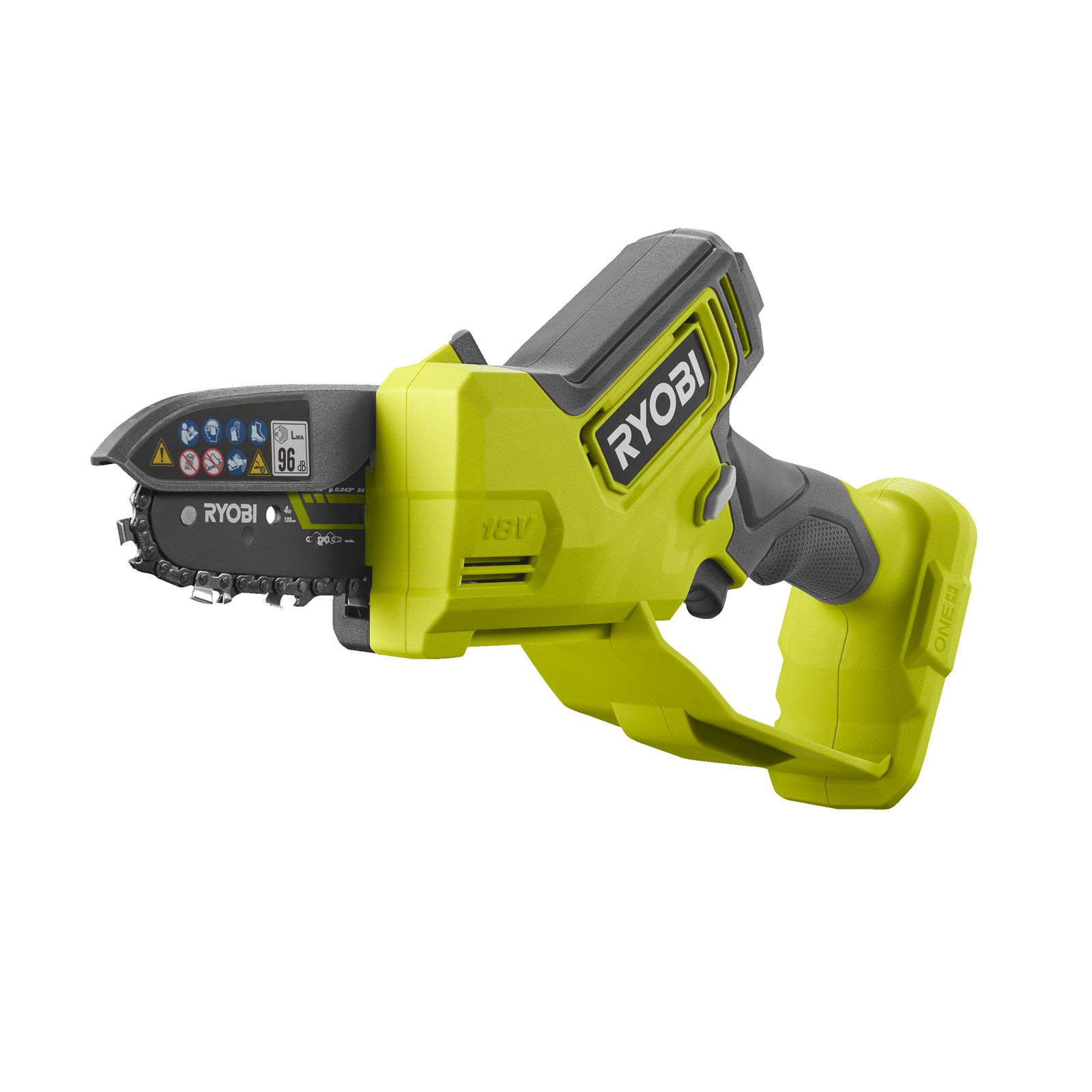 Fierăstrău de mână fără cablu 18V de 10 cm, cu motor fără perii Ryobi RY18PSX10A-0 - imagine 2