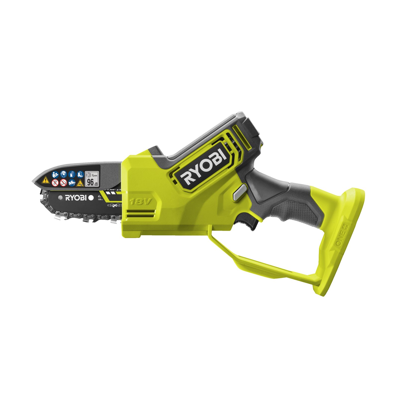Fierăstrău de mână fără cablu 18V de 10 cm, cu motor fără perii Ryobi RY18PSX10A-0 - imagine 3