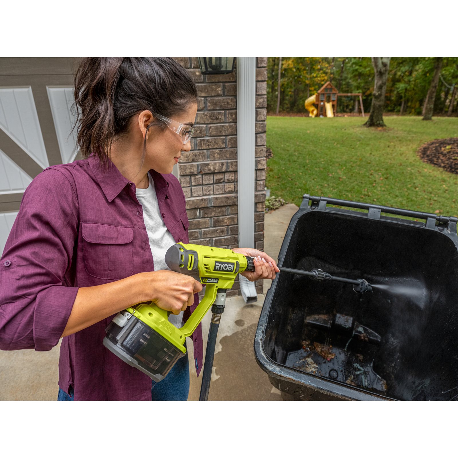 Aparat de spălat cu presiune 18V ONE+ Ryobi RY18PW22A-0 - in utilizare 8
