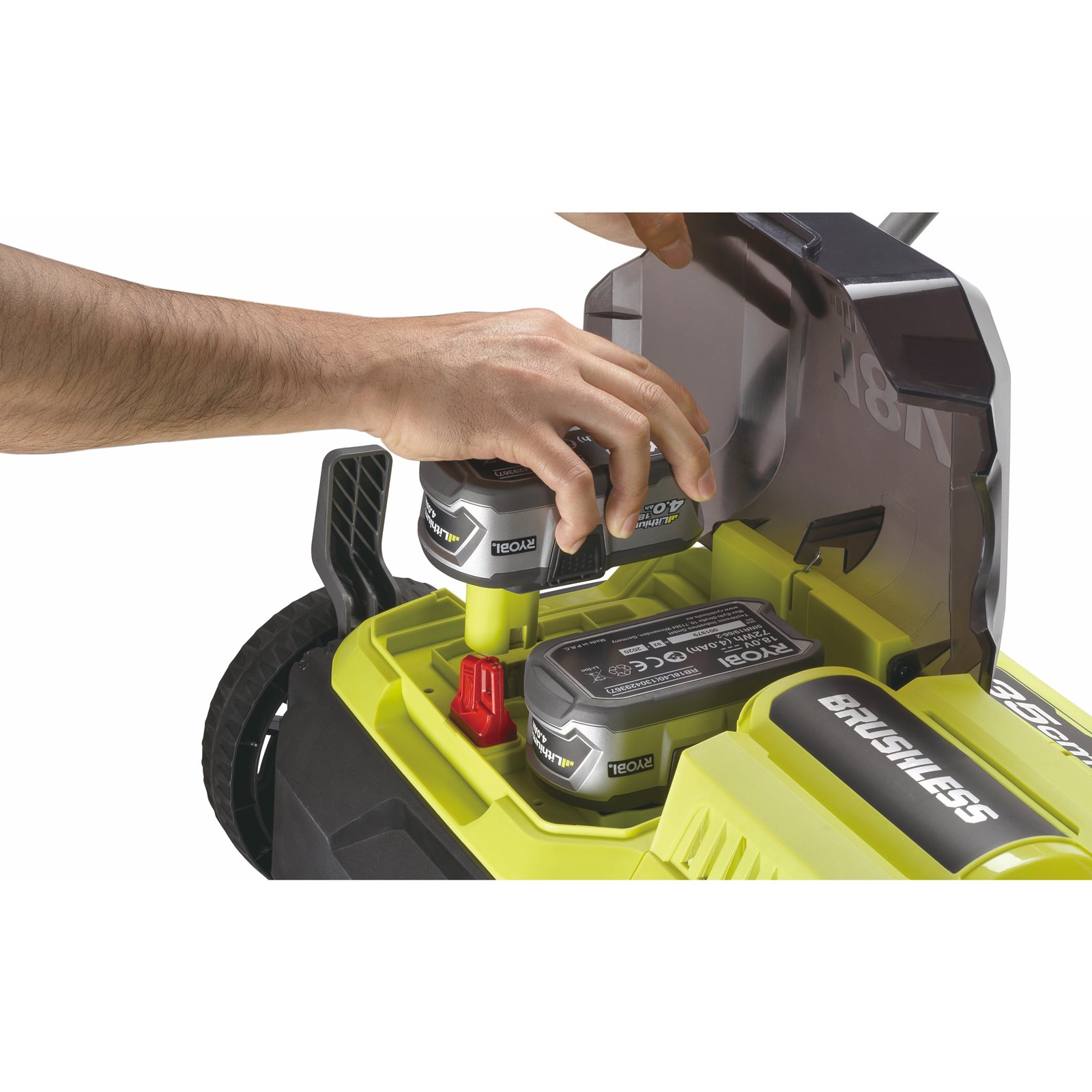 Scarificator & aerator 18V ONE+, motor fără perii, lățime 35cm (2 x 4,0 Ah) Ryobi RY18SFX35A-240 - detaliu 2